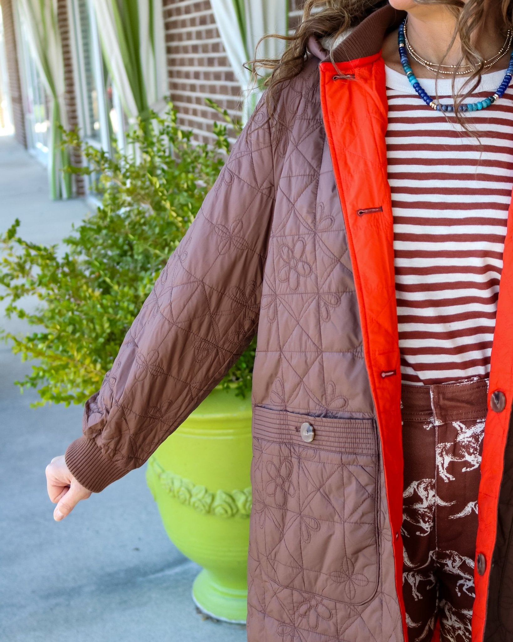 Reversible Puffer Hooded Jacket - Olive You BoutiqueTHE GREAT231046OWJ10041972