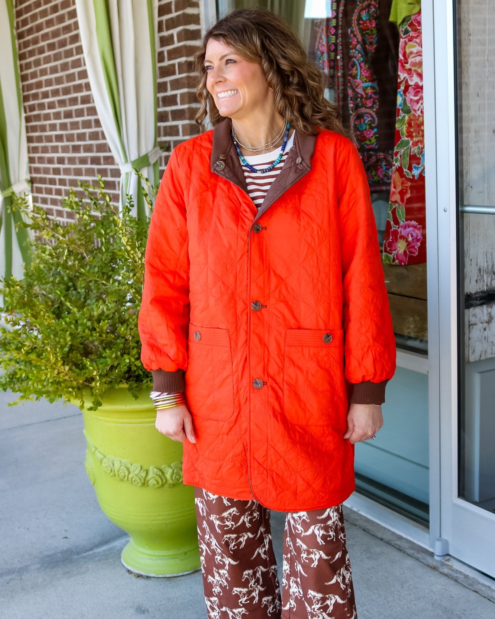 Reversible Puffer Hooded Jacket - Olive You BoutiqueTHE GREAT231046OWJ10041972
