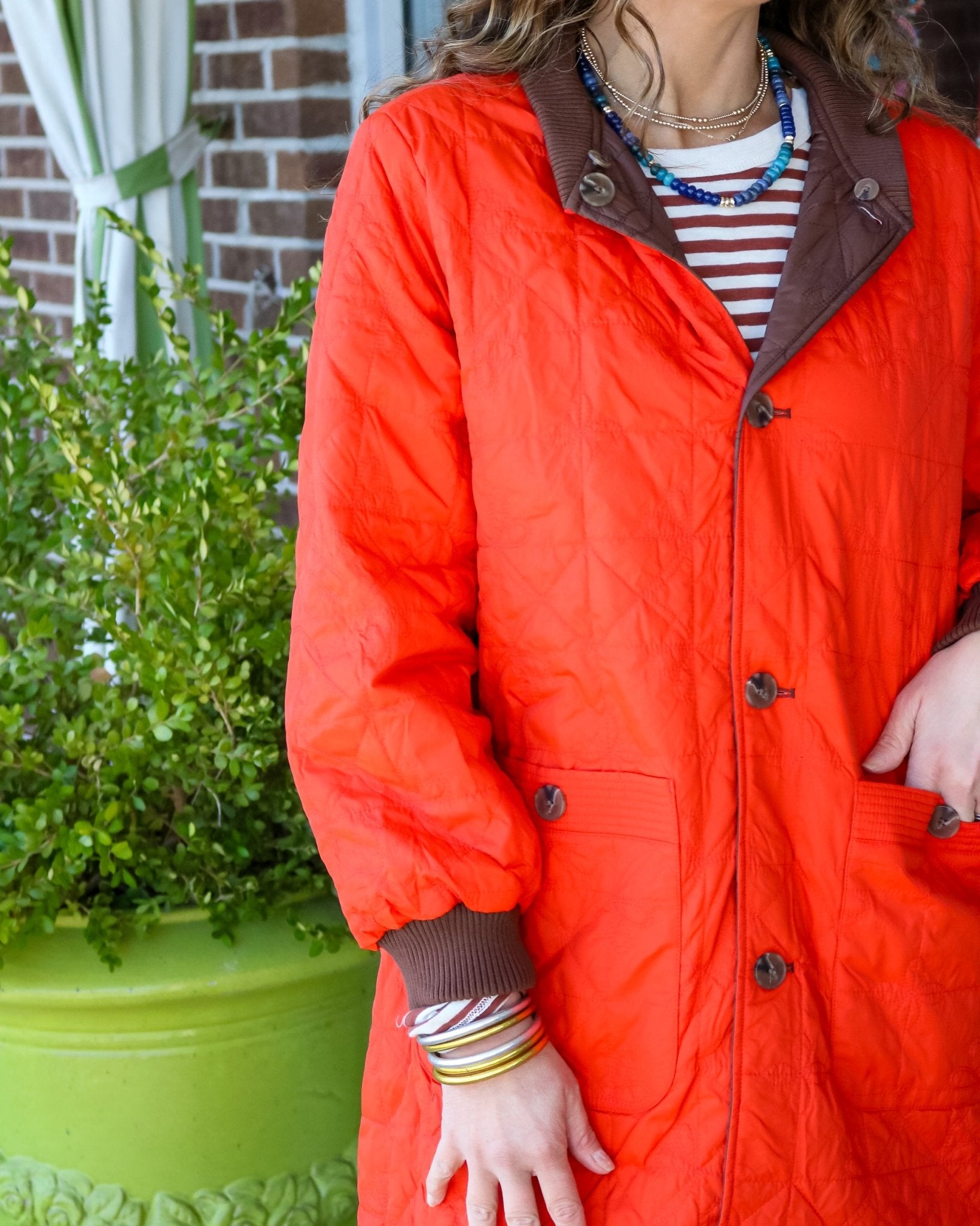 Reversible Puffer Hooded Jacket - Olive You BoutiqueTHE GREAT231046OWJ10041972