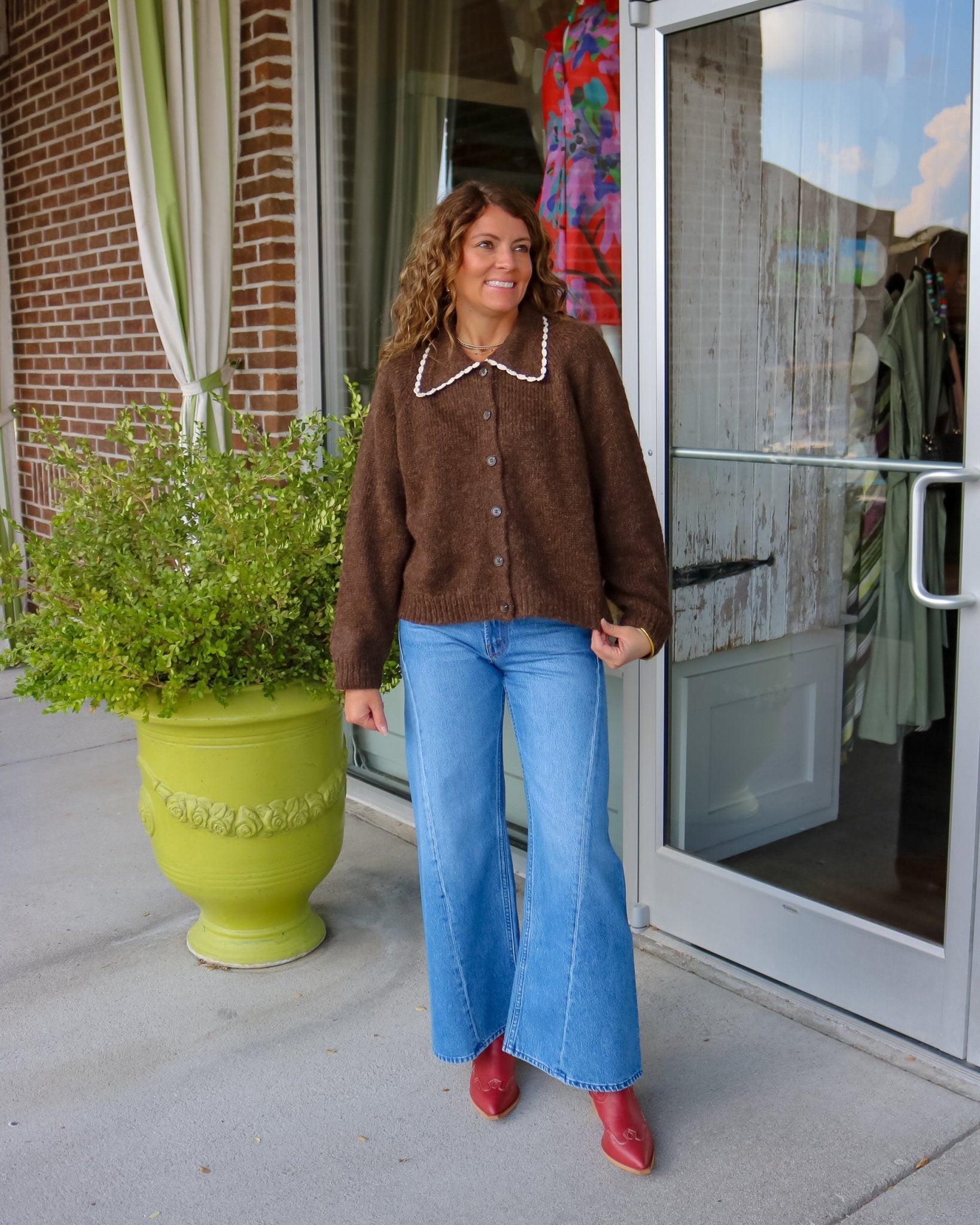 The Crochet Collar Cardigan - Olive You BoutiqueTHE GREAT236709S604756