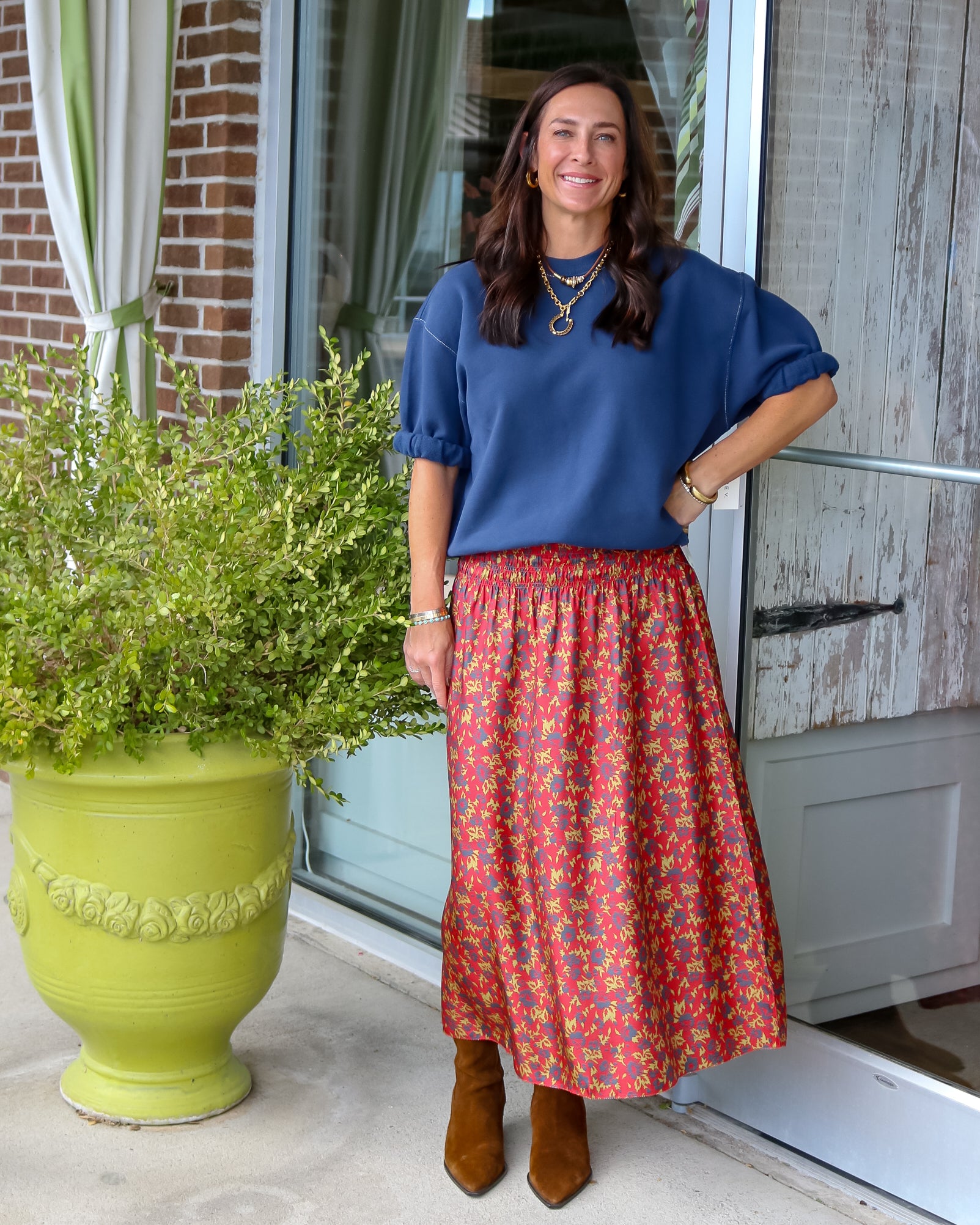 The Canary Skirt- Guilded Poppy - Olive You BoutiqueTHE GREAT235915K123054