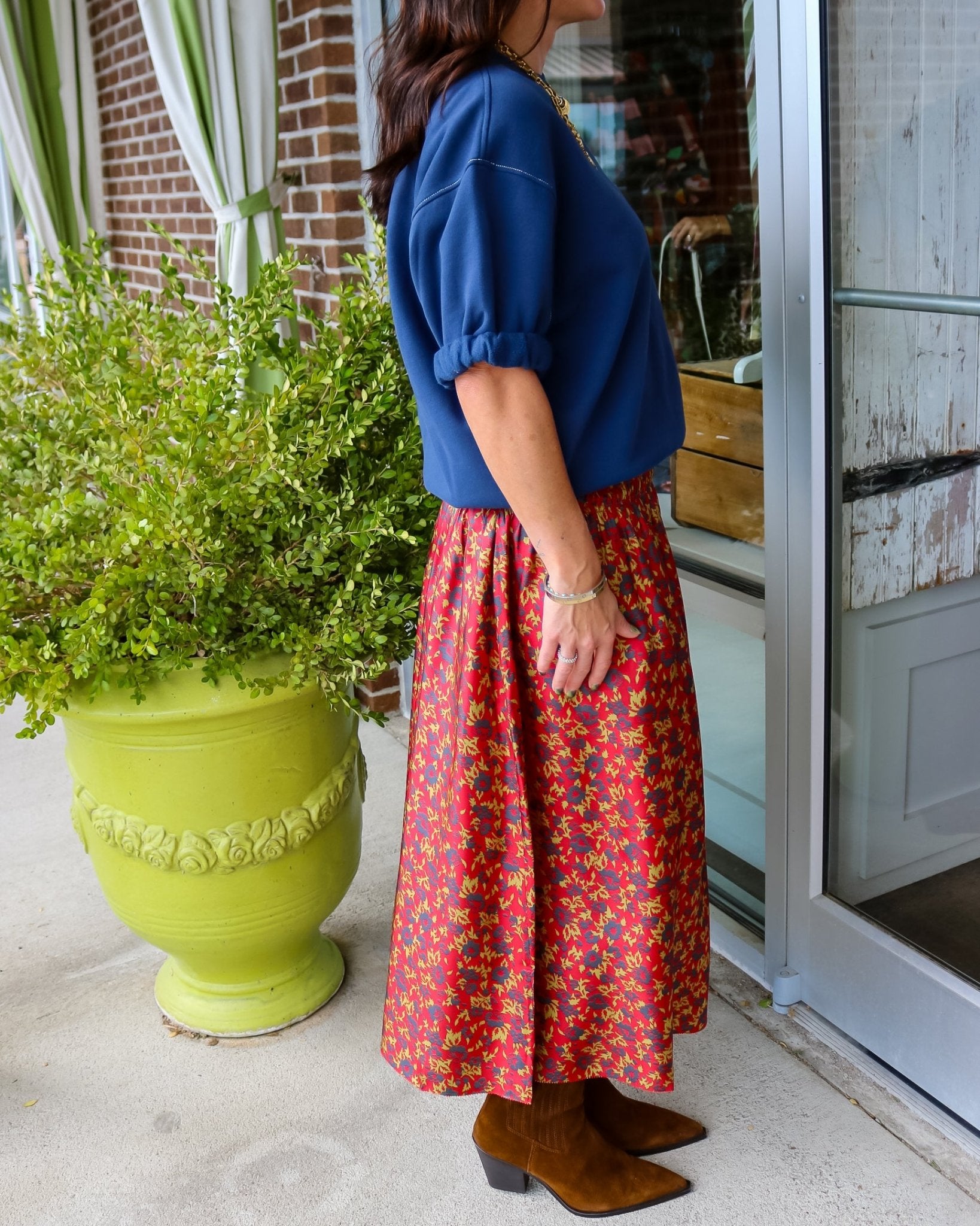 The Canary Skirt- Guilded Poppy - Olive You BoutiqueTHE GREAT235915K123054