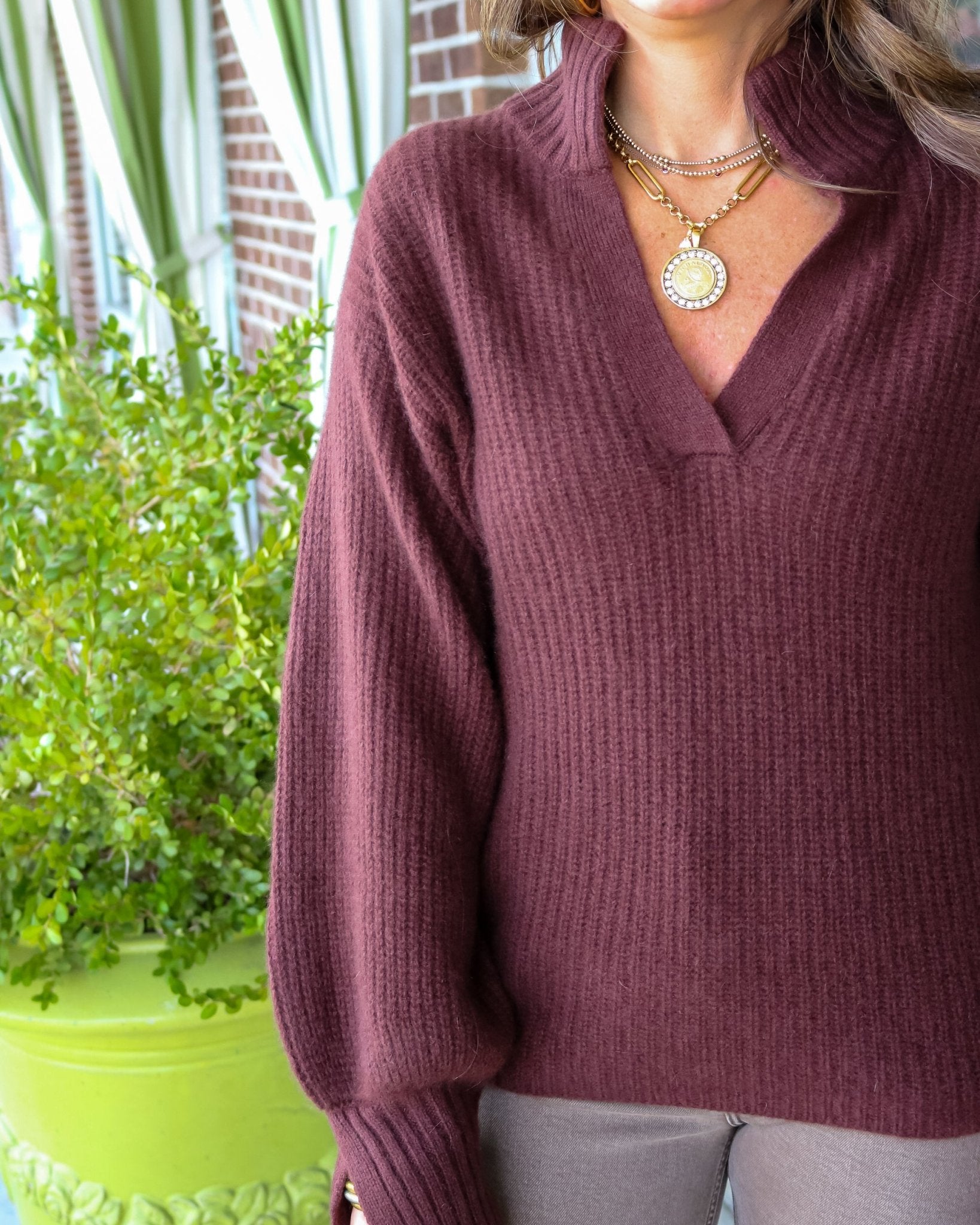 Cashmere Balloon Sleeve Sweater - Olive You BoutiqueEmily McCarthy2310811033