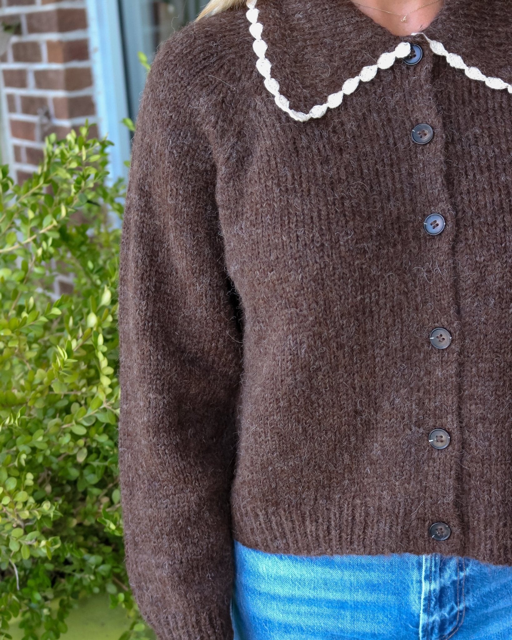 The Crochet Collar Cardigan - Olive You BoutiqueTHE GREAT236709S604756