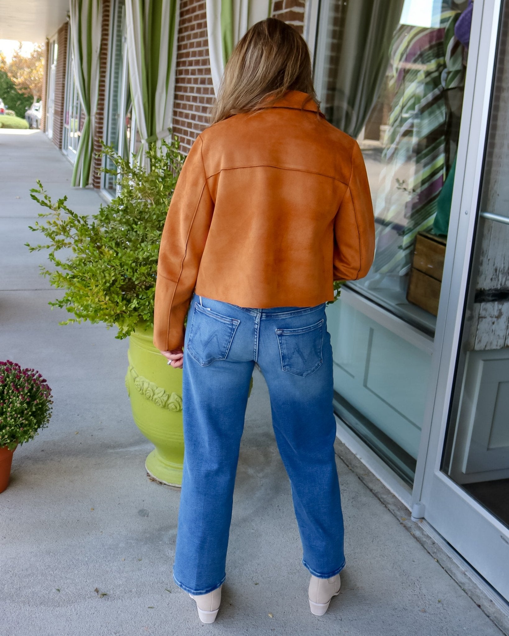 Suede Patch Pocket Jacket - Olive You BoutiqueIVY JANE234122130261