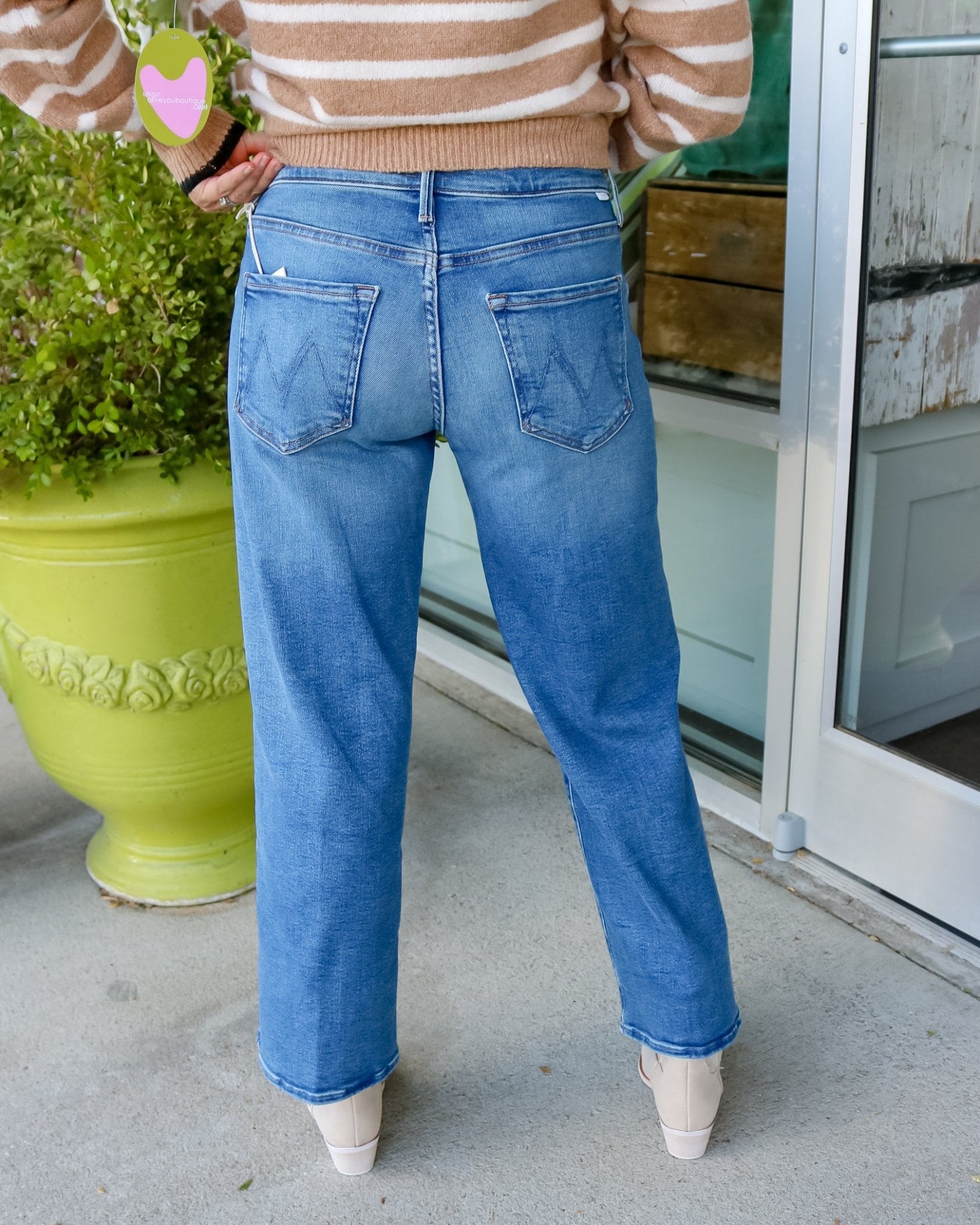 Mid Rise Tunnel Vision Flood- Strike it Rich - Olive You BoutiqueMOTHER DENIM23183112758-1008