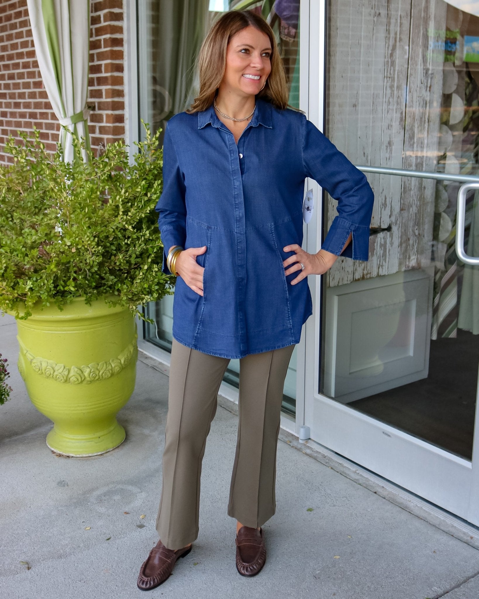 Perfect Travel Denim The One Shirt - Olive You BoutiqueESCAPE BY HABITAT23378415519