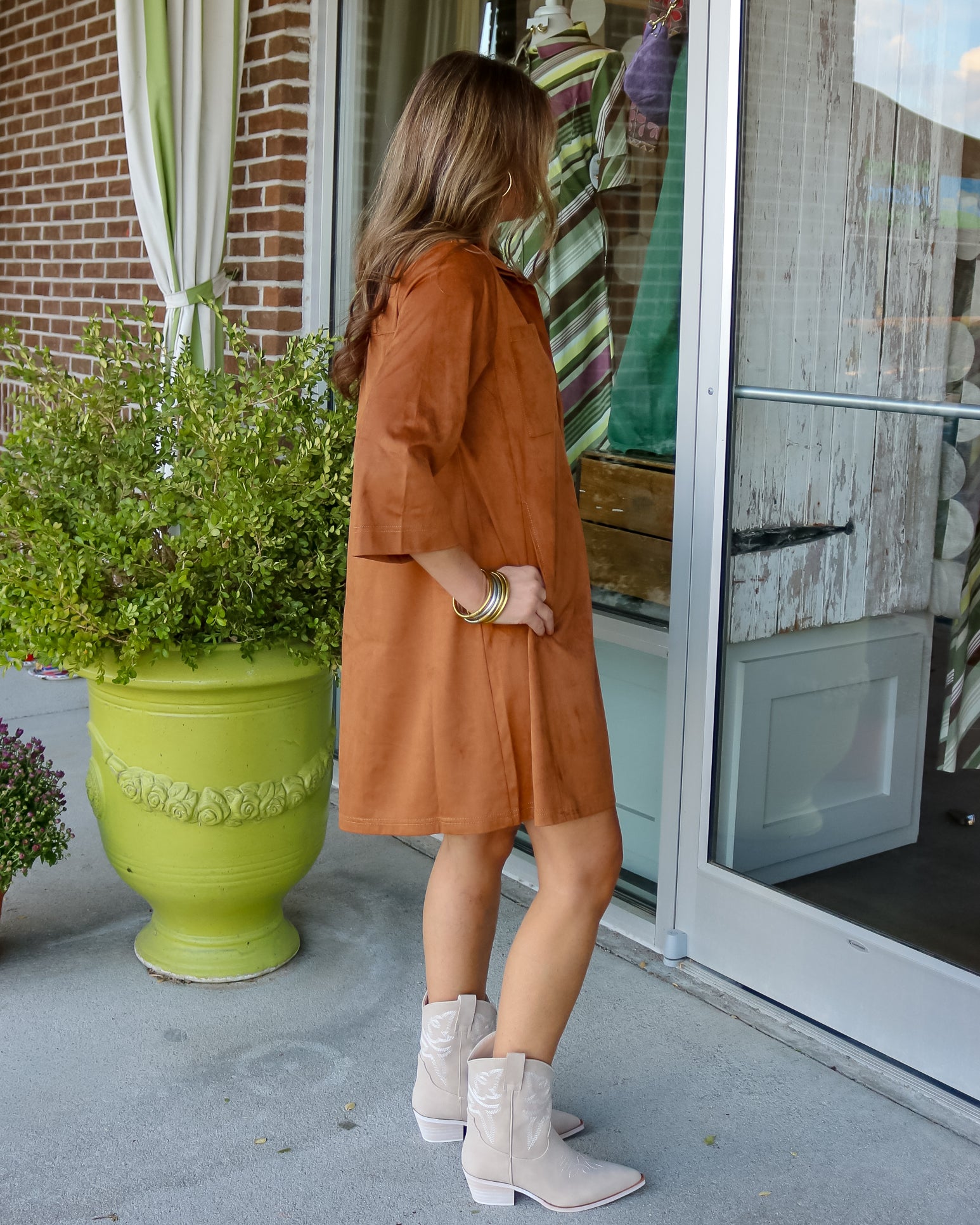 Swing Into Fall Suede Dress - Olive You BoutiqueUNCLE FRANK23413073704