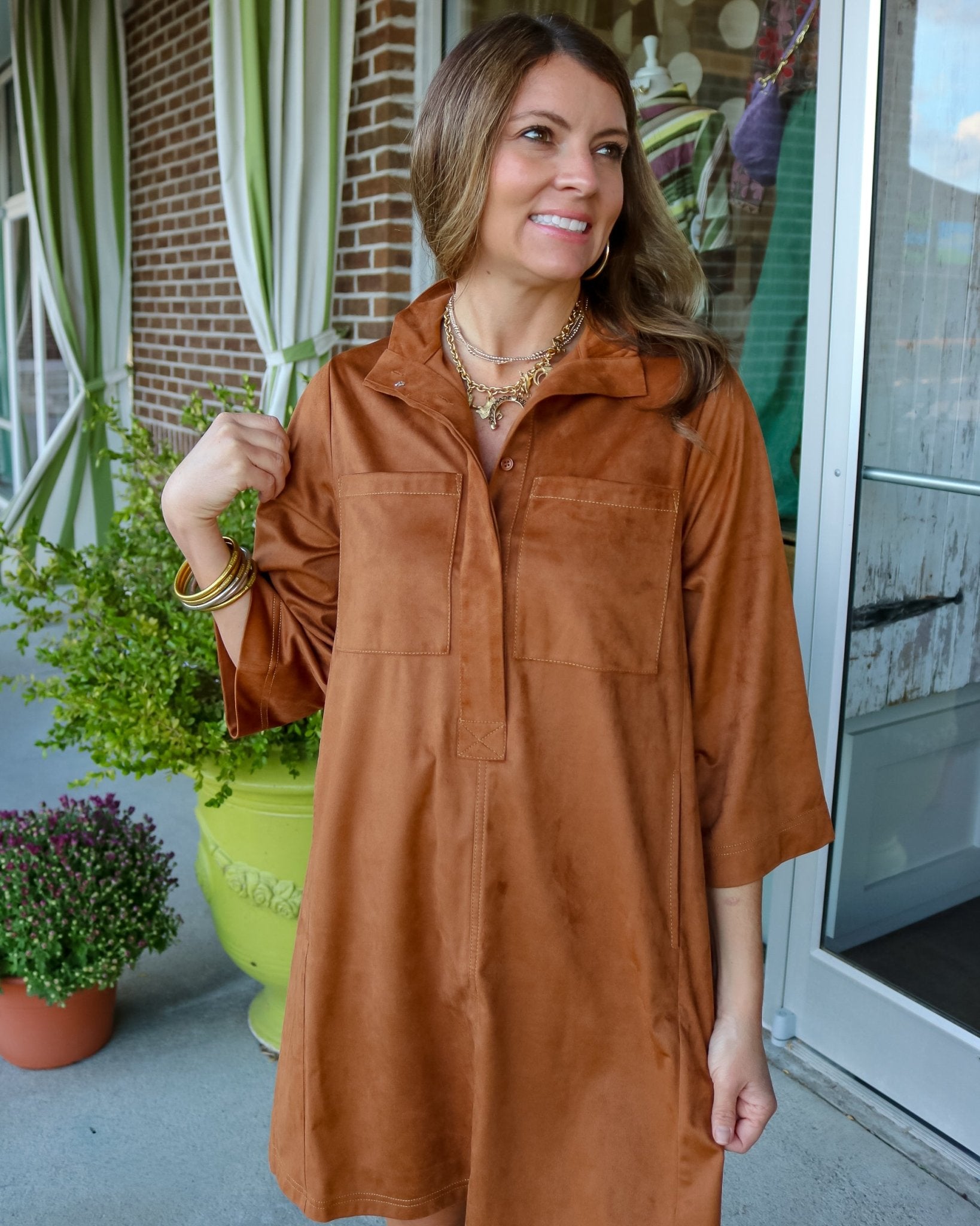 Swing Into Fall Suede Dress - Olive You BoutiqueUNCLE FRANK23413073704