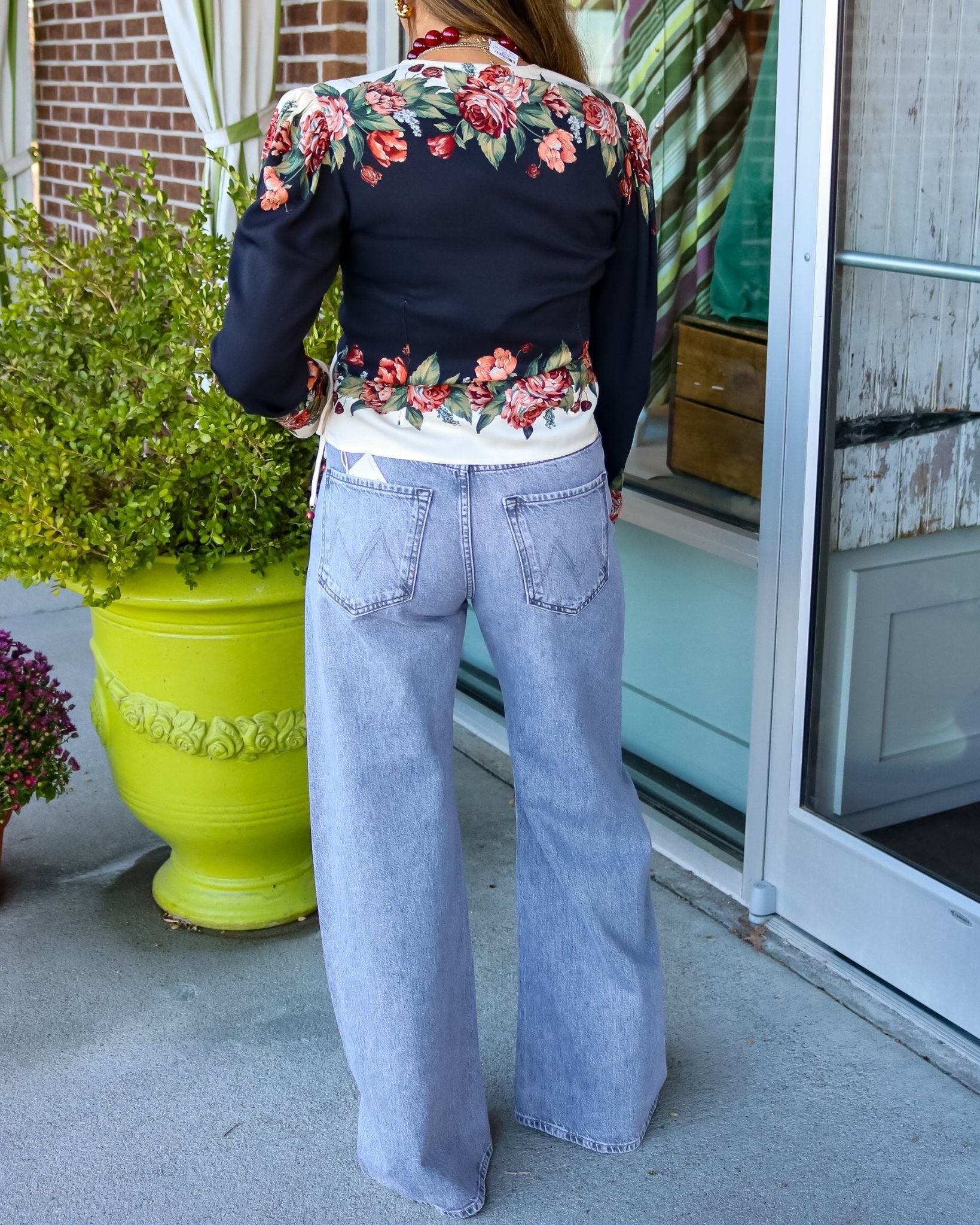 Winter Floral Cream Long Sleeve Blouse - Olive You BoutiqueFARM RIO233356362086