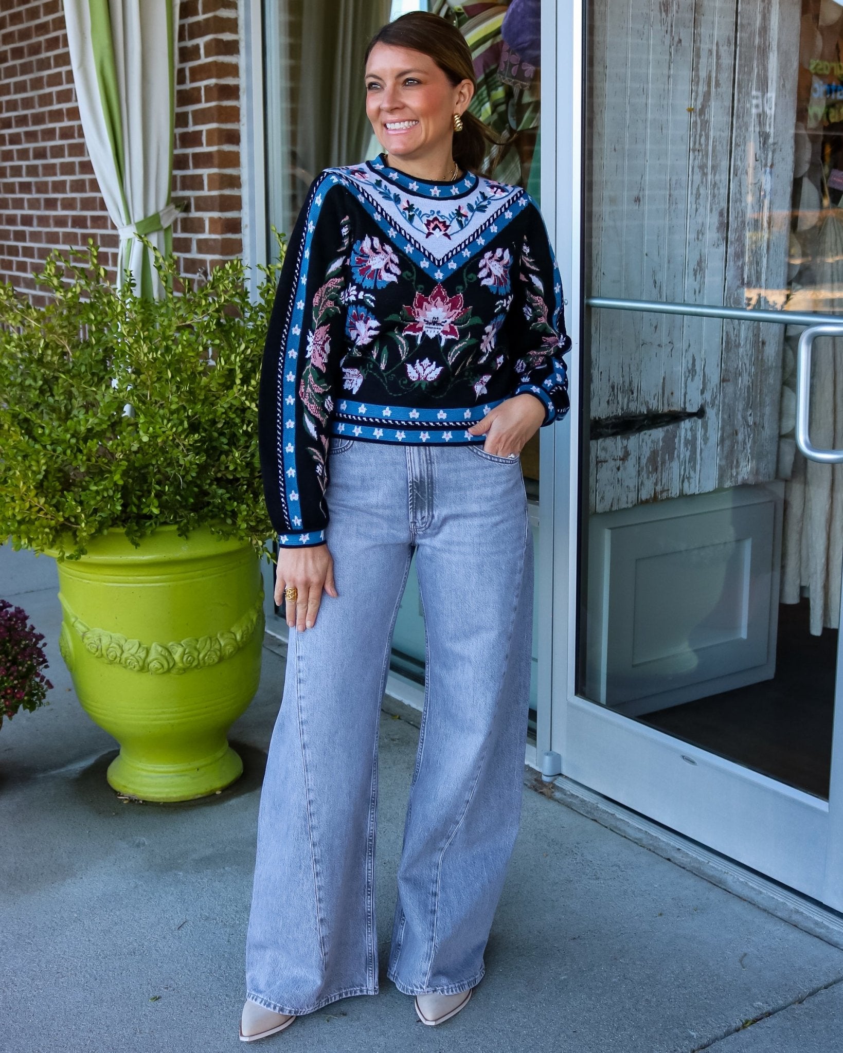 Natalia Burgundy Knit Sweater - Olive You BoutiqueFARM RIO233321360289