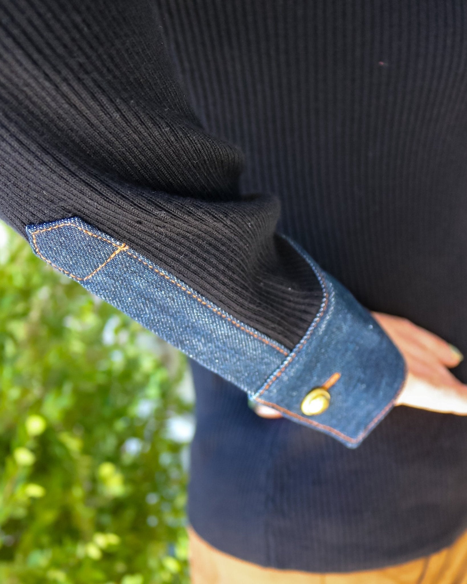 Denim Sweater Button Up Top - Olive You BoutiqueFIFTEEN TWENTY2350133F89573