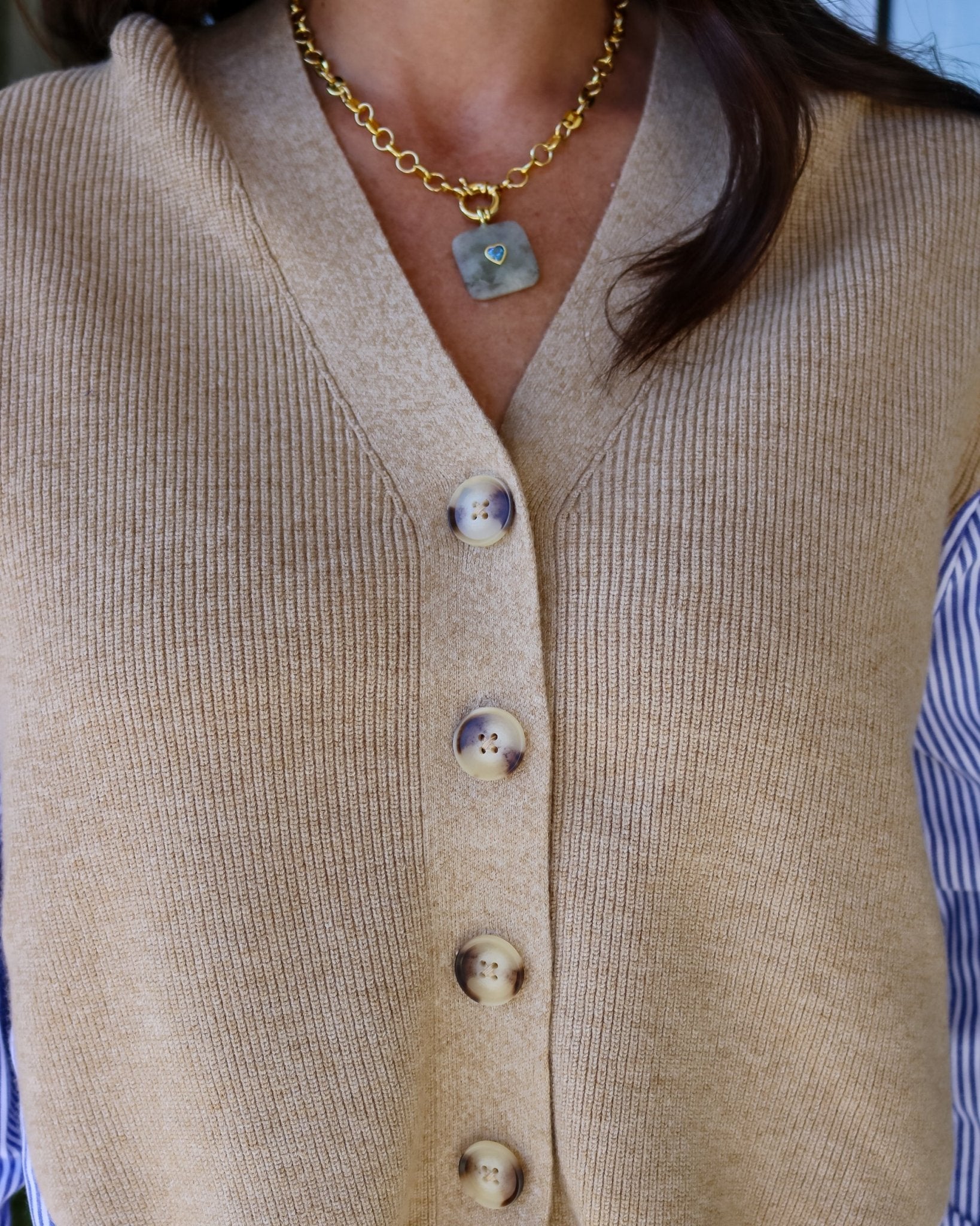 Celine Mixed Media Cardigan - Olive You BoutiqueFIFTEEN TWENTY2350093F89345