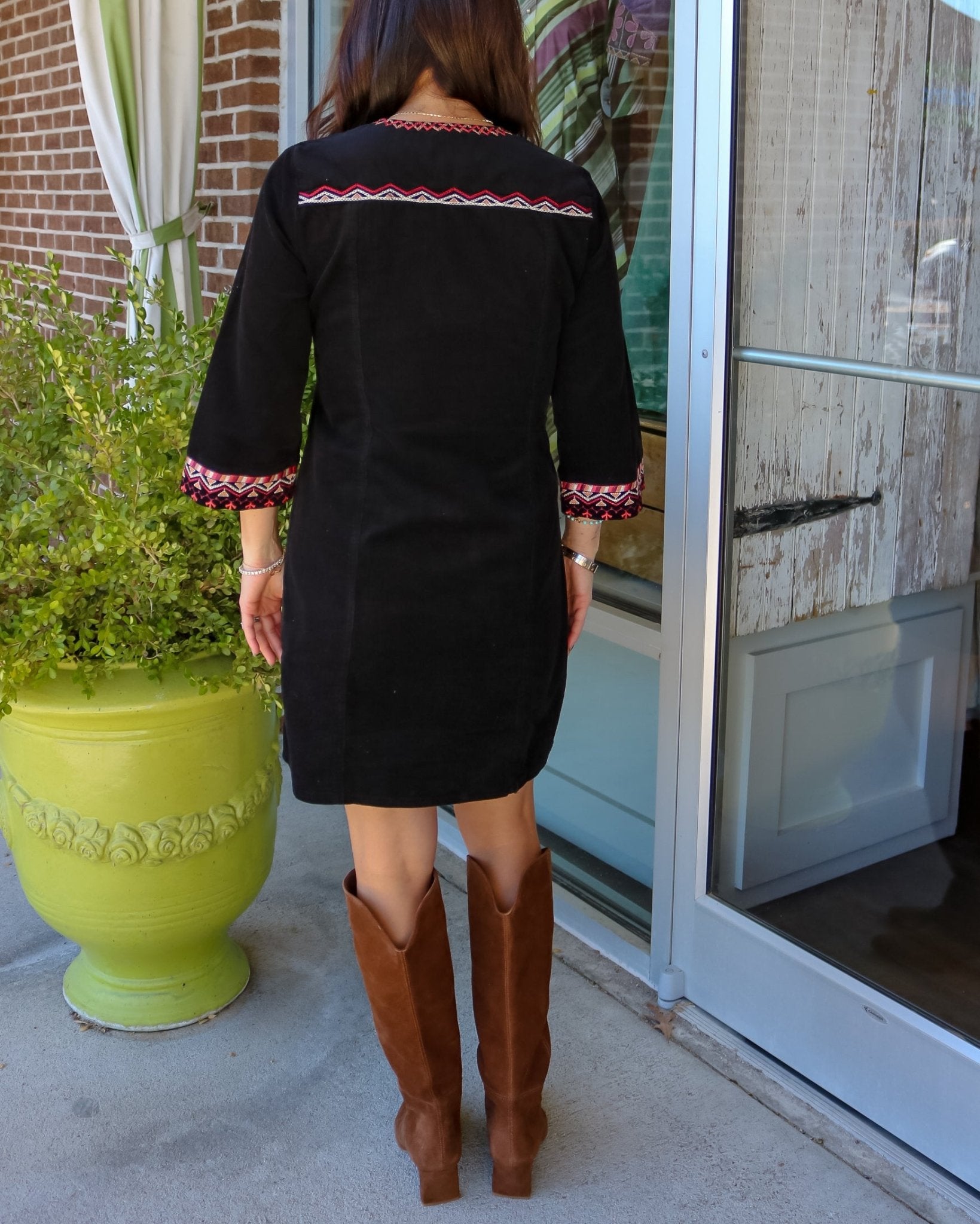Seamed Swing Dress - Olive You BoutiqueJOHNNY WAS234768W36626-9