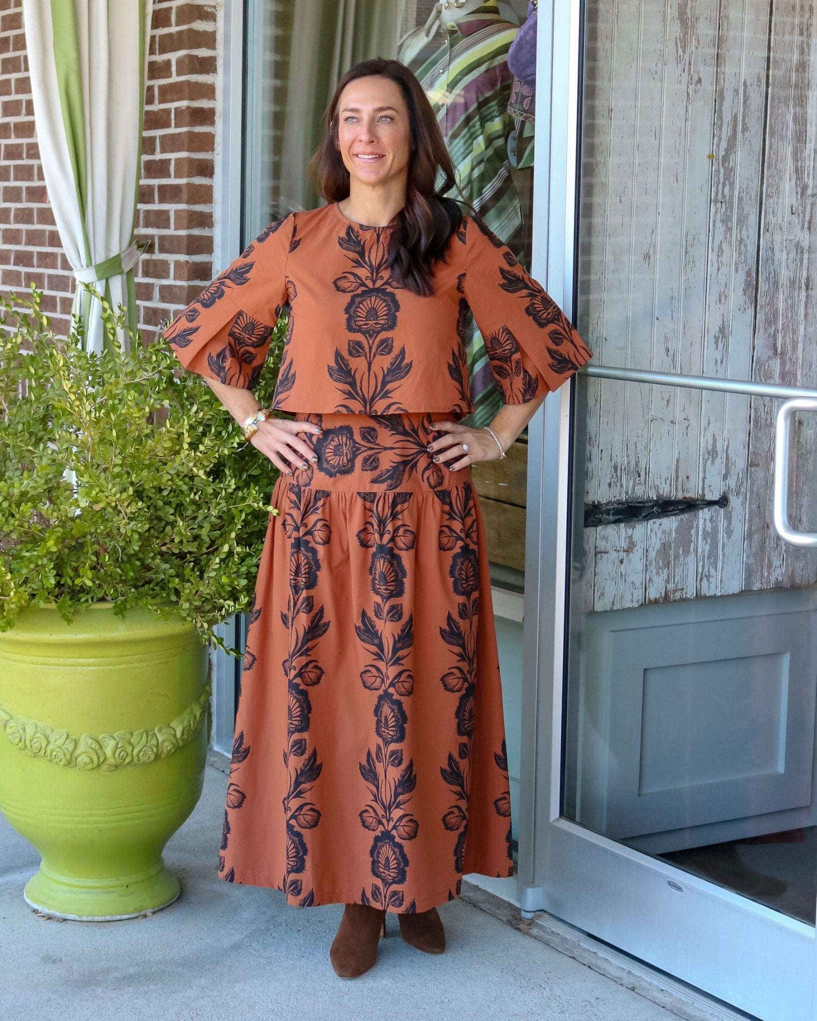 Kara Skirt- Elizabeth Cocoa - Olive You BoutiqueBEYOND BY VERA235579767