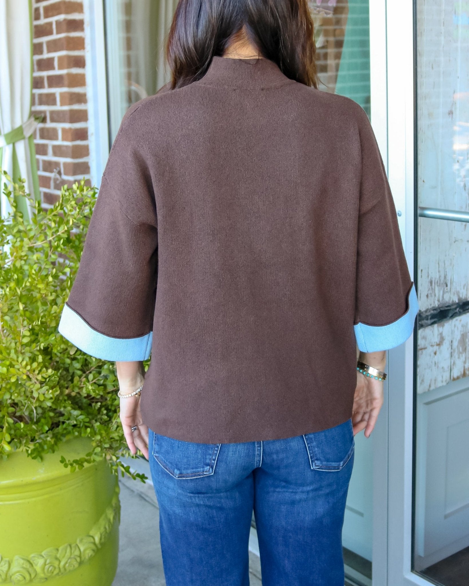 Blue Accent Sweater - Olive You BoutiqueOLIVE YOU237865T31685