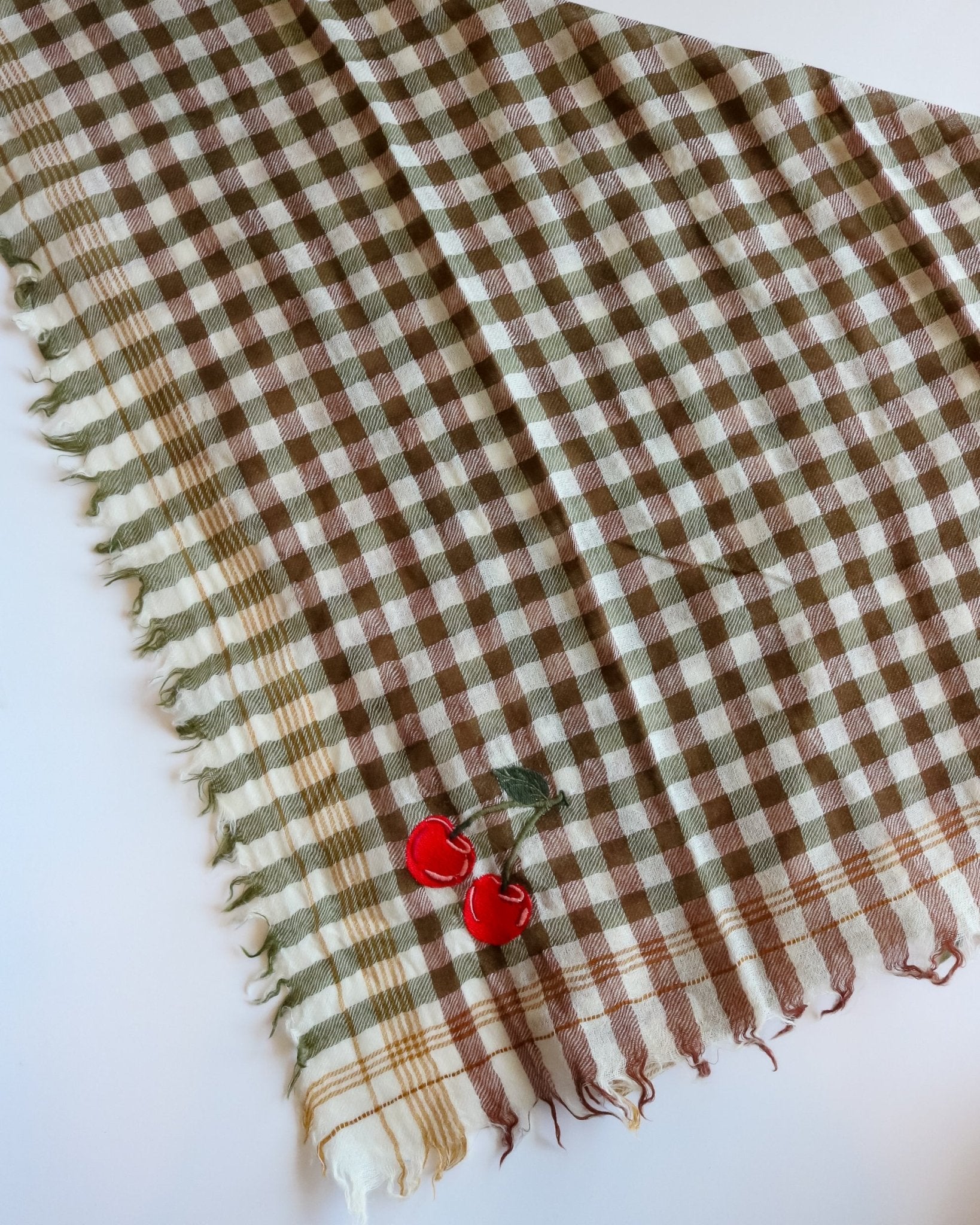 Small Check Scarf - Cherries - Olive You BoutiqueVISMAYA23799020241