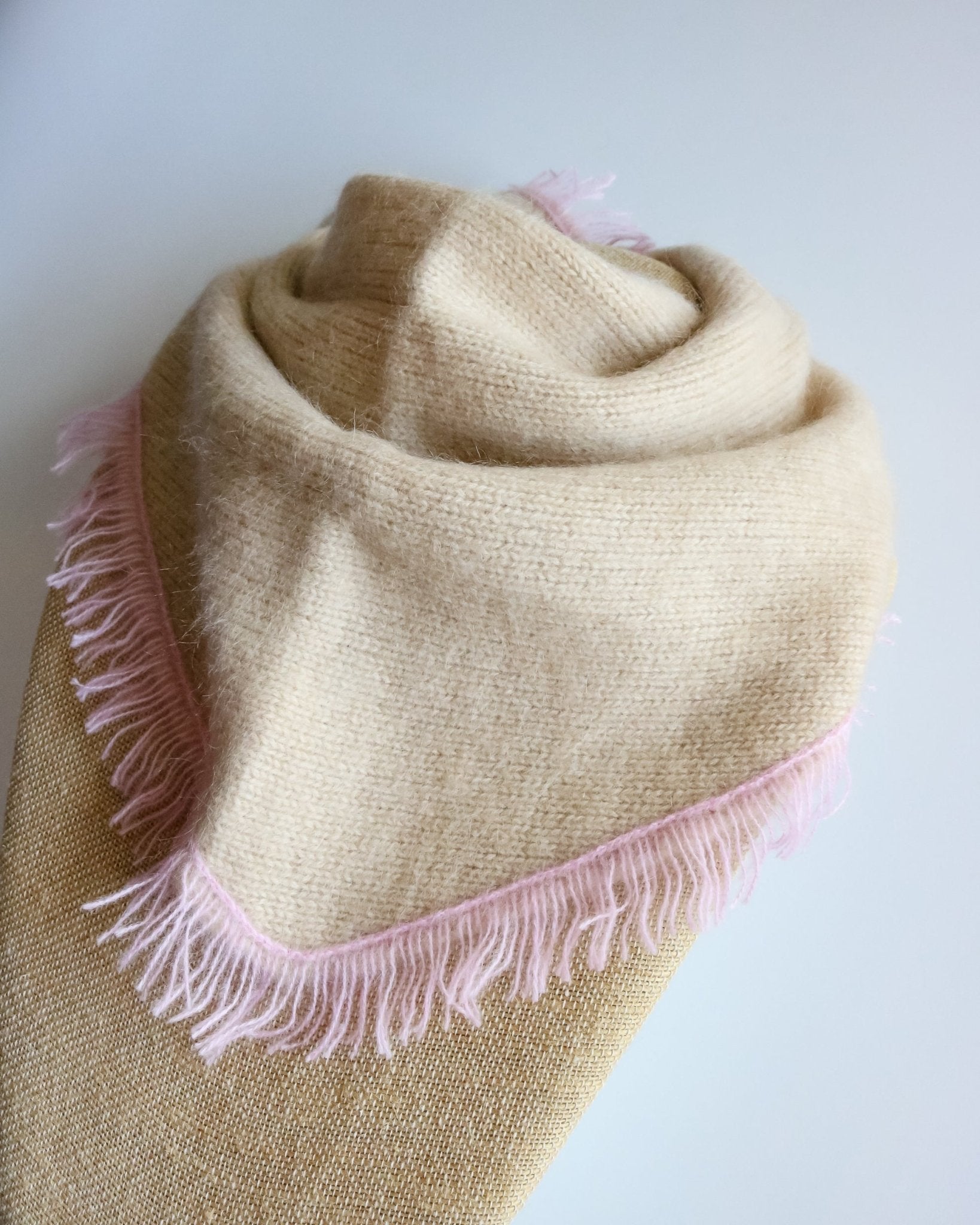 Beige Fringe Scarf - Olive You BoutiqueVISMAYA23799720263- Beige