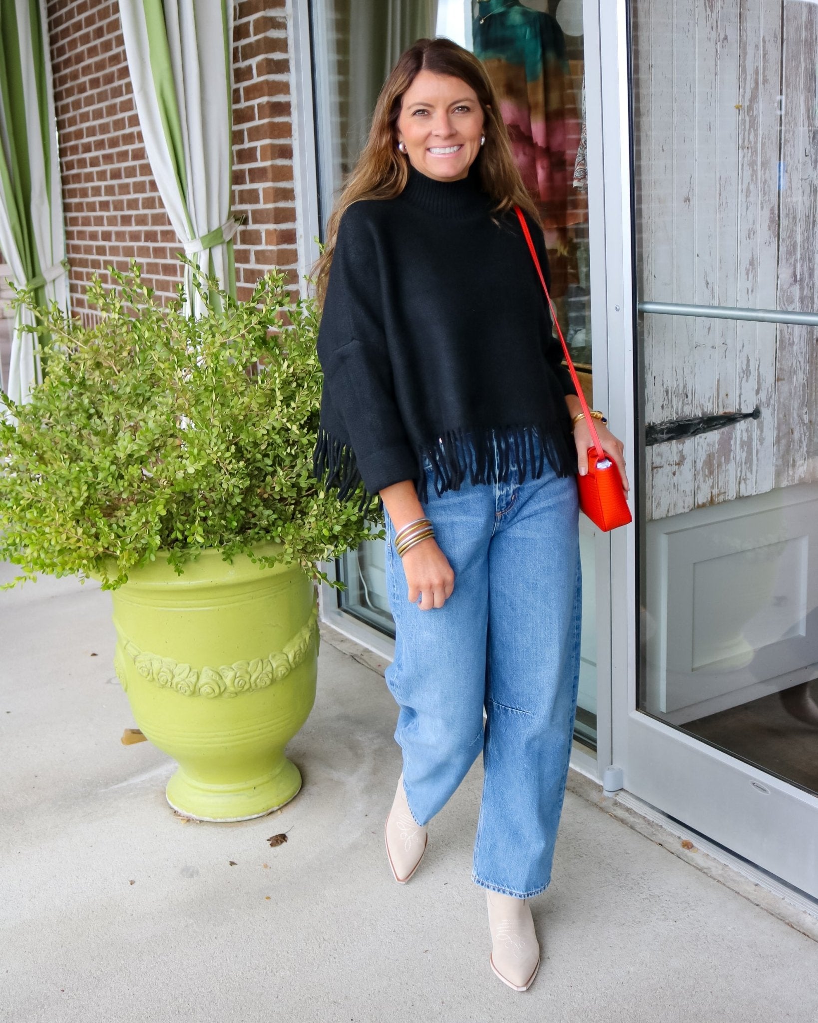 Sachi Aja Sweater with Fringe - Black - Olive You BoutiqueKERISMA INC238027M6423-black