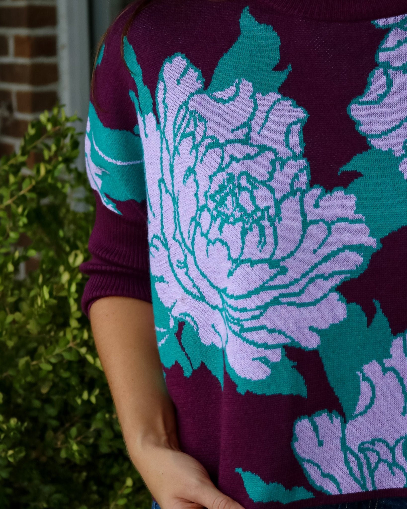 Peony Aja Sweater - Aubergine - Olive You BoutiqueKERISMA INC238030M6391-aubergine