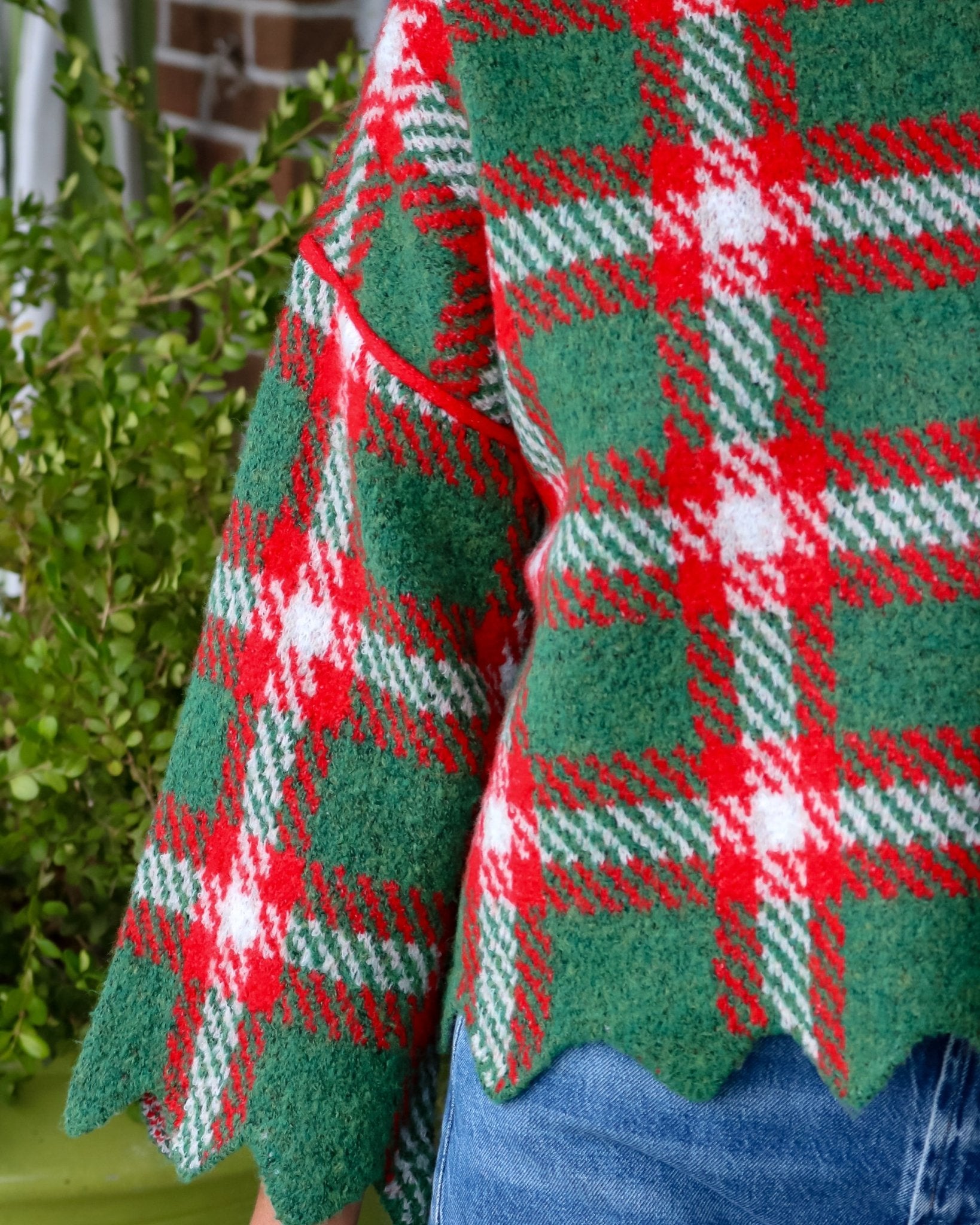 Holiday Plaid Sweater - Olive You BoutiqueOLIVE YOU238004T33795