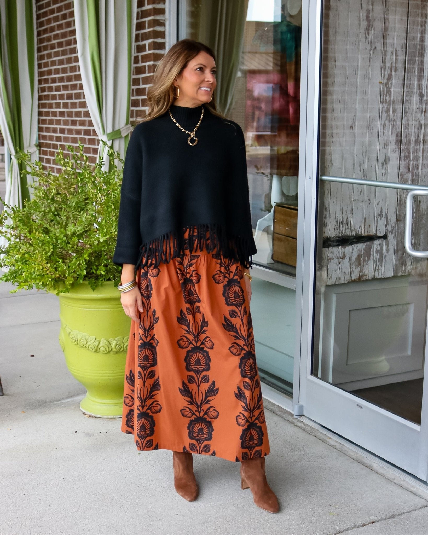 Kara Skirt- Elizabeth Cocoa - Olive You BoutiqueBEYOND BY VERA235579767