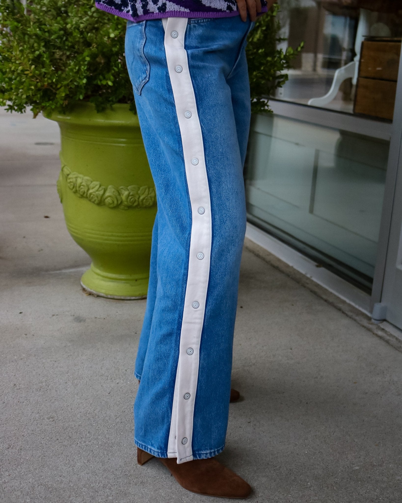 The Striped Resealable Skimp - Olive You BoutiqueMOTHER DENIM23272212698-1321