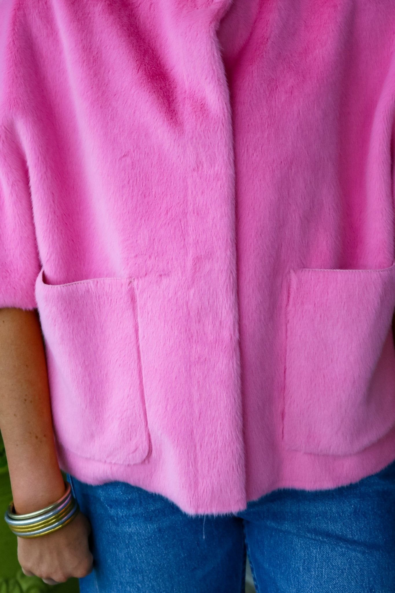 Faux Fur Capelet - Pink - Olive You BoutiqueIVY JANE238039130255-pink