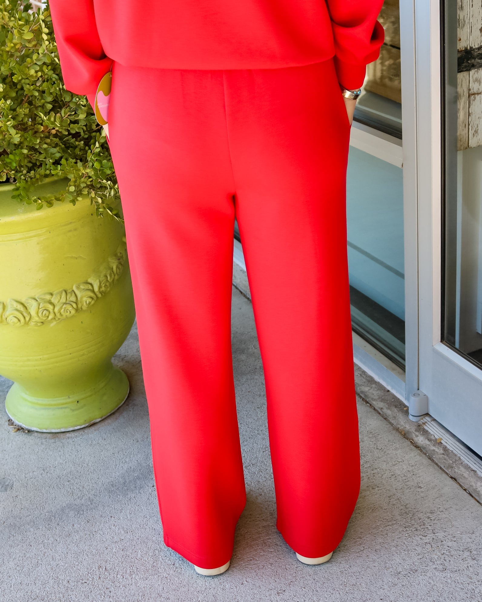 The Wide Leg Pant 30 - Red Marl - Olive You BoutiqueVARLEY238167VAR02105-redmarl