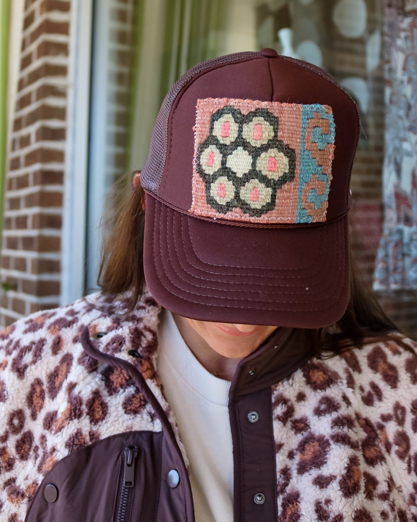 Aztec Trucker Hat - Olive You BoutiqueOrijinal236656ATHBwFM