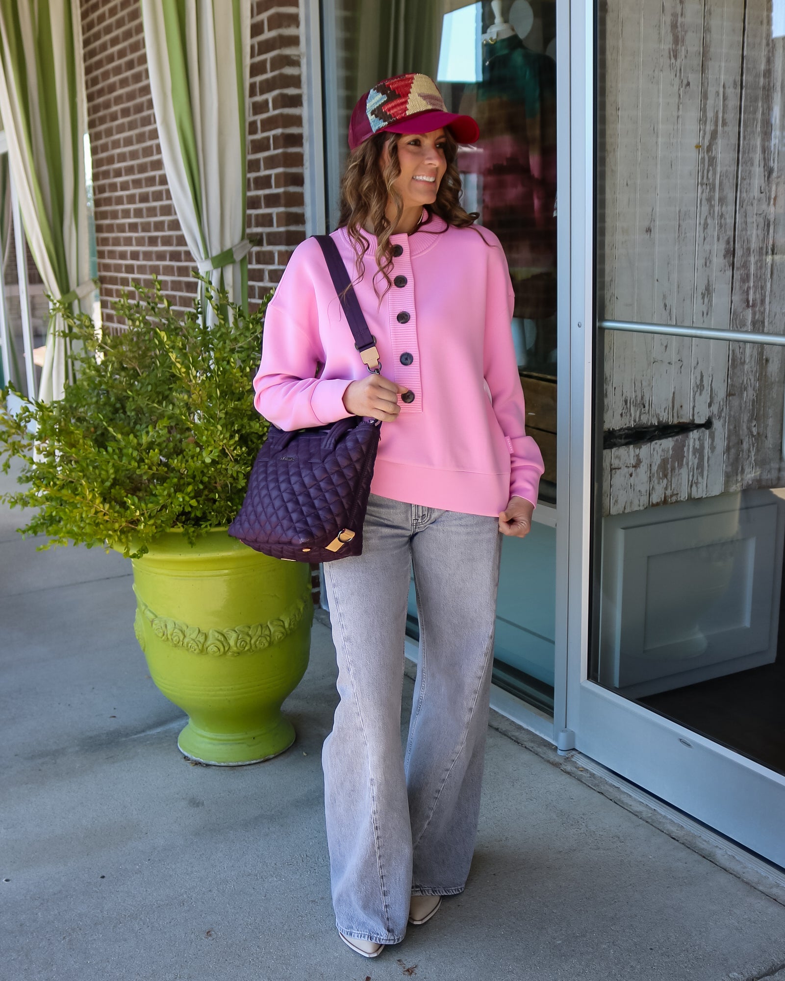 Reena Button Front Sweat - Olive You BoutiqueVARLEY233571VAR03387
