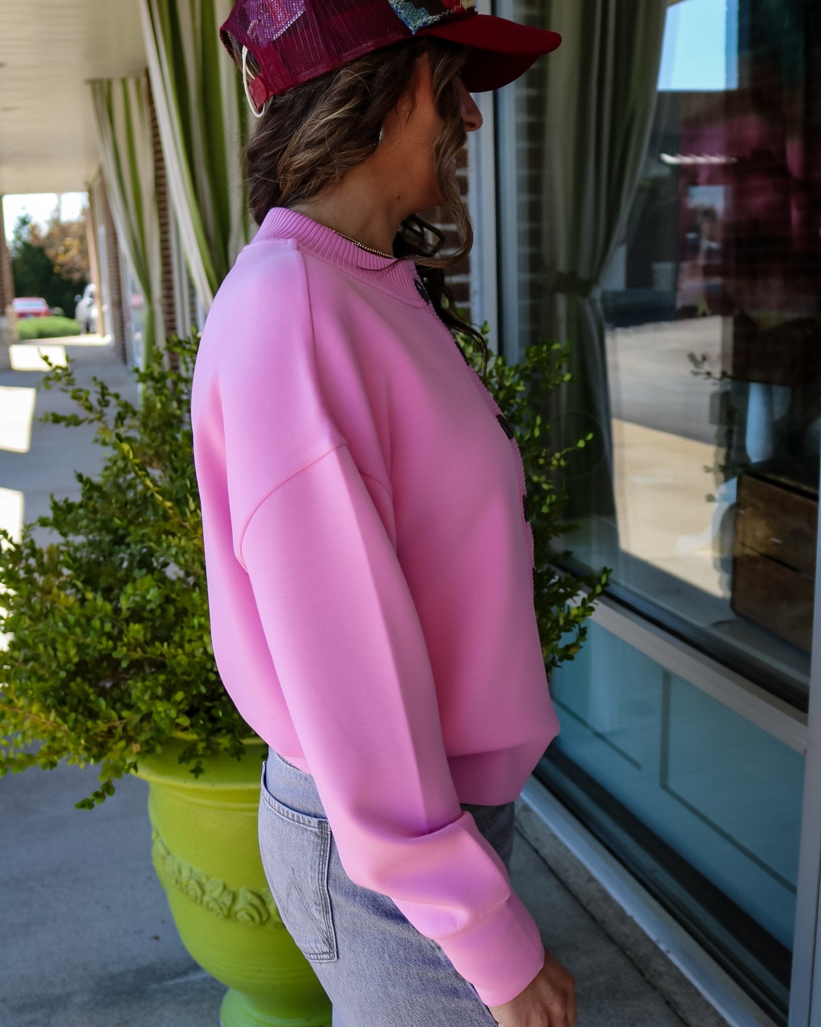 Reena Button Front Sweat - Olive You BoutiqueVARLEY233571VAR03387