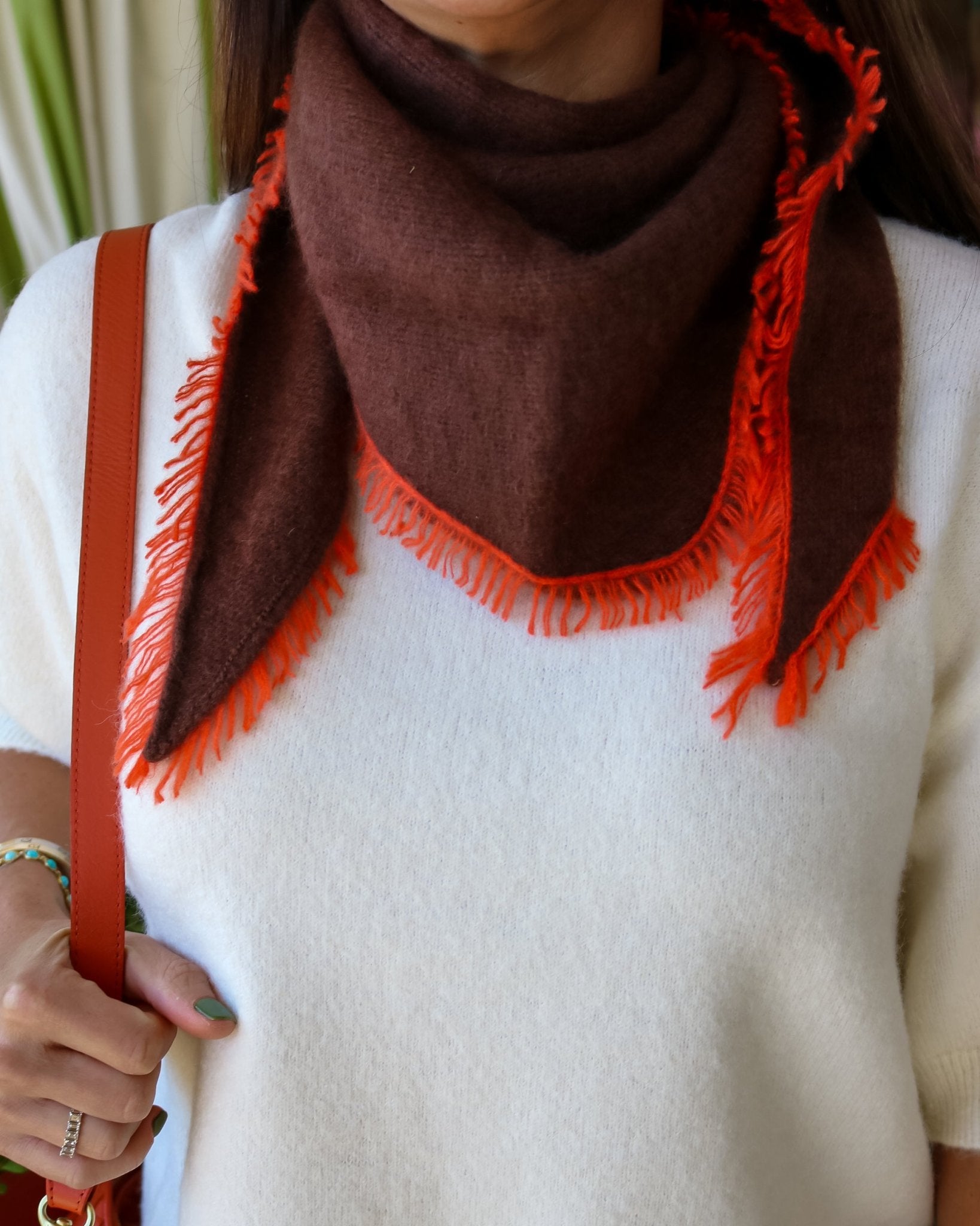 Coffee Fringe Scarf - Olive You BoutiqueVISMAYA23799620263- Coffee