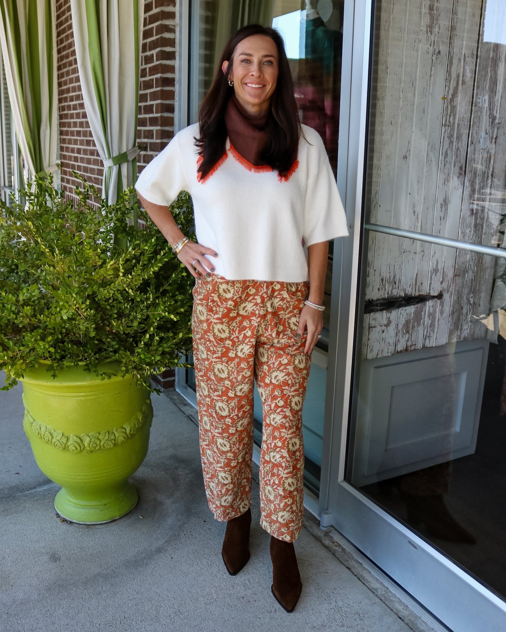 Corduroy Barrel Pant - Olive You BoutiqueIVY JANE234126230041