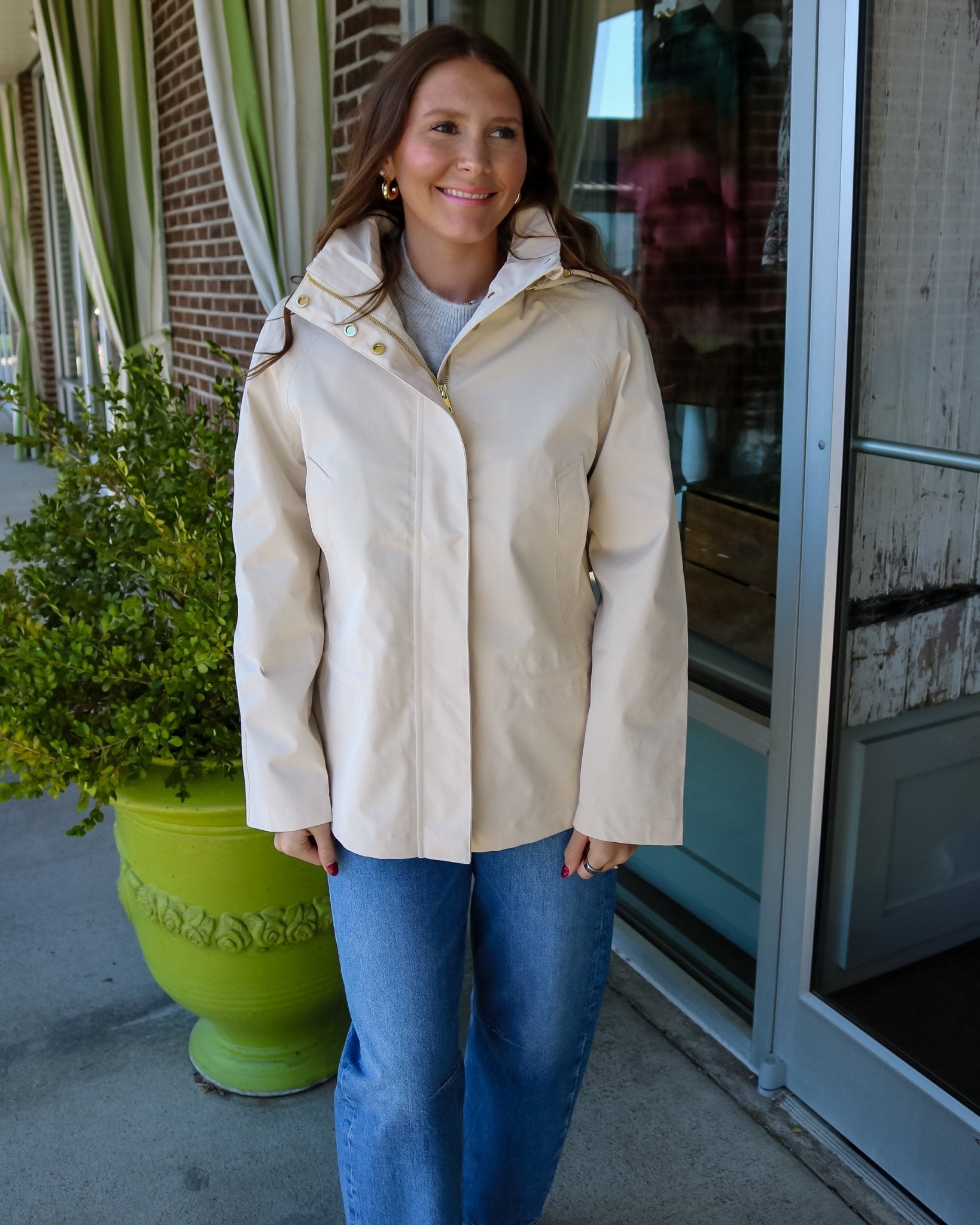 Etta Short Rain Jacket - Olive You BoutiqueVARLEY233585VAR03910
