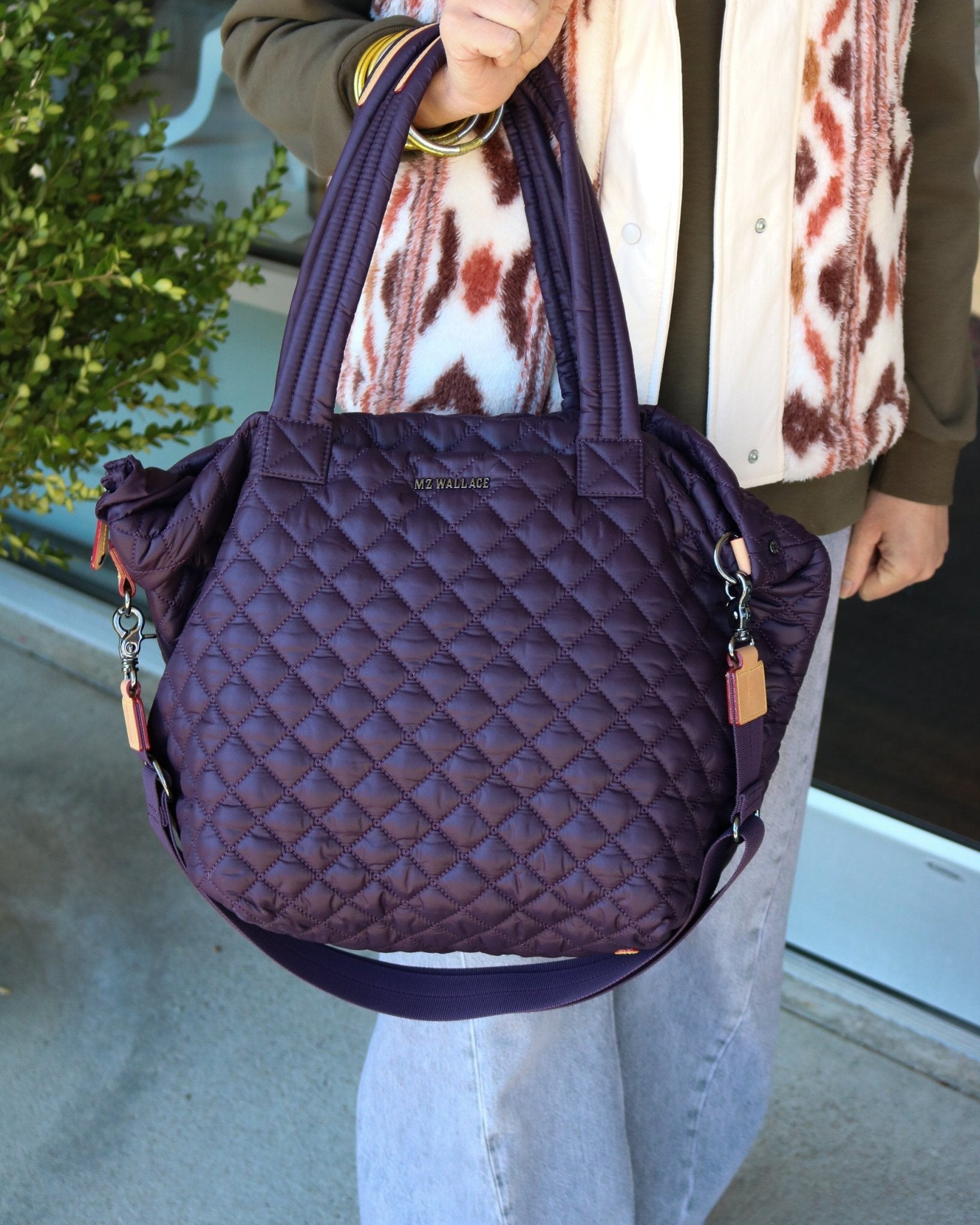 Medium Metro Tote Deluxe - Raisin - Olive You BoutiqueMZ WALLACE2318851962x1944