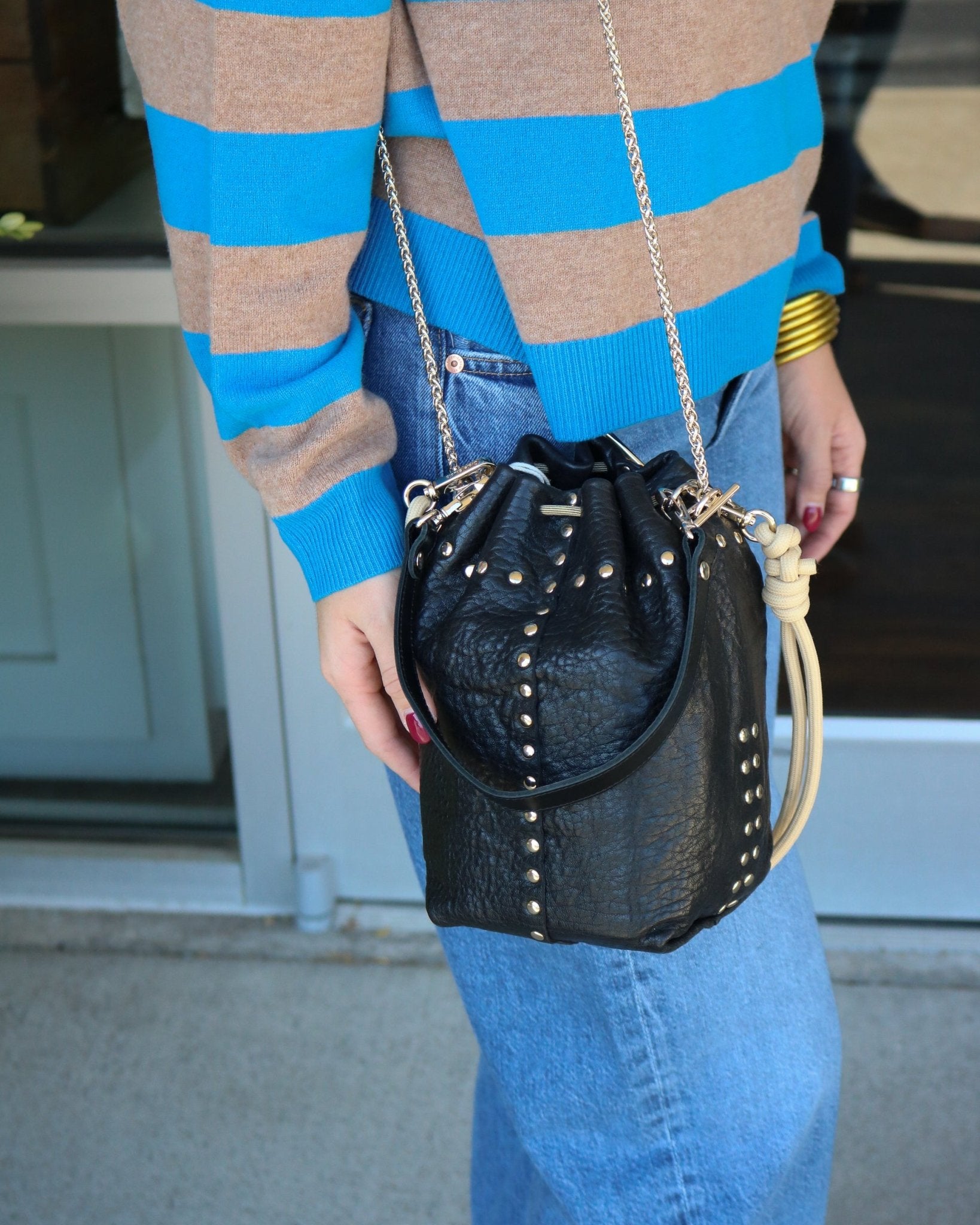Beco Stud Lamb Leather Bag - Olive You BoutiqueCRAIE STUDIO227619BUBBLE NOIR