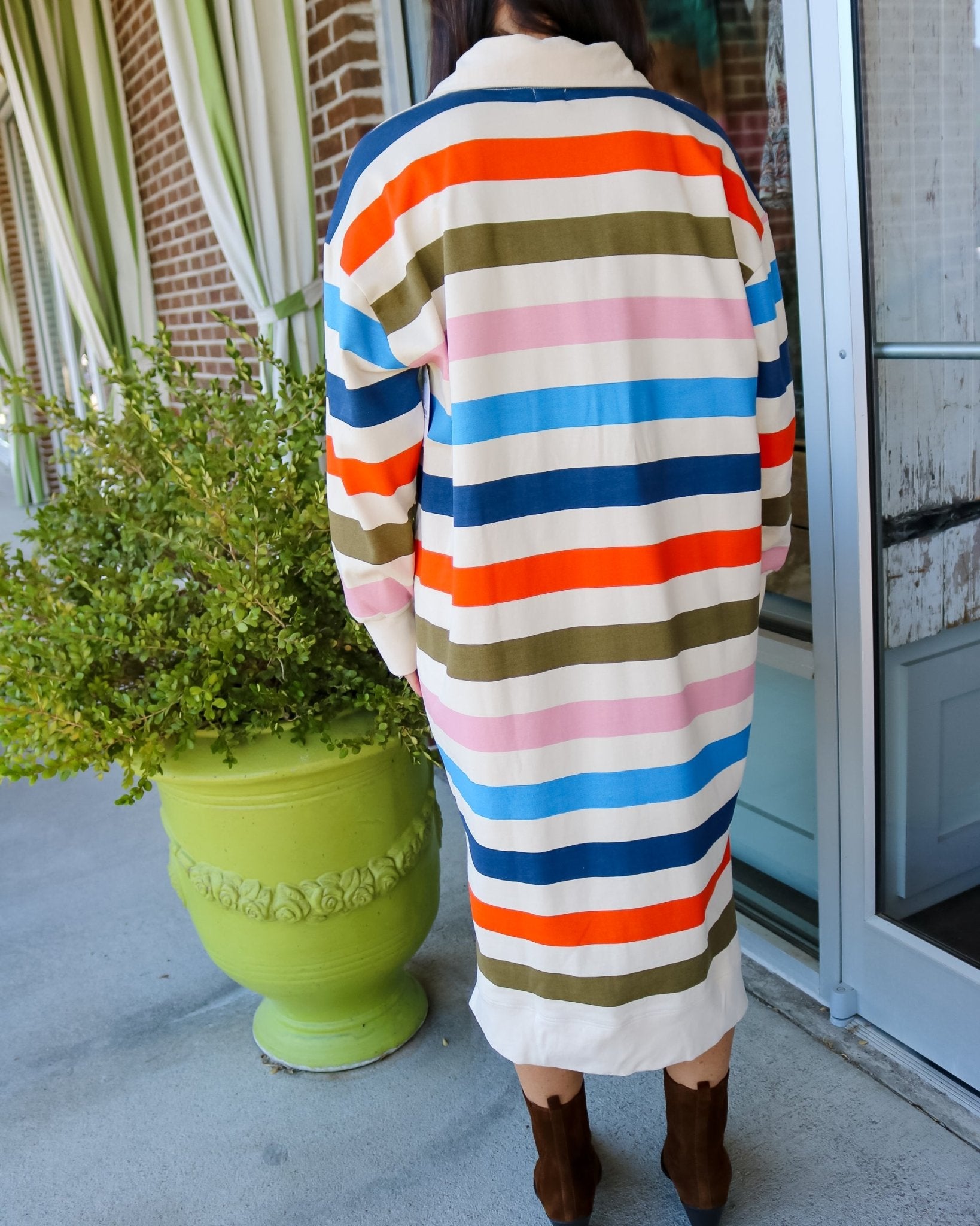 Confetti Stripe Juno Dress - Olive You BoutiqueSUNSHINE TIENDA236066DKNT-JNO-CF