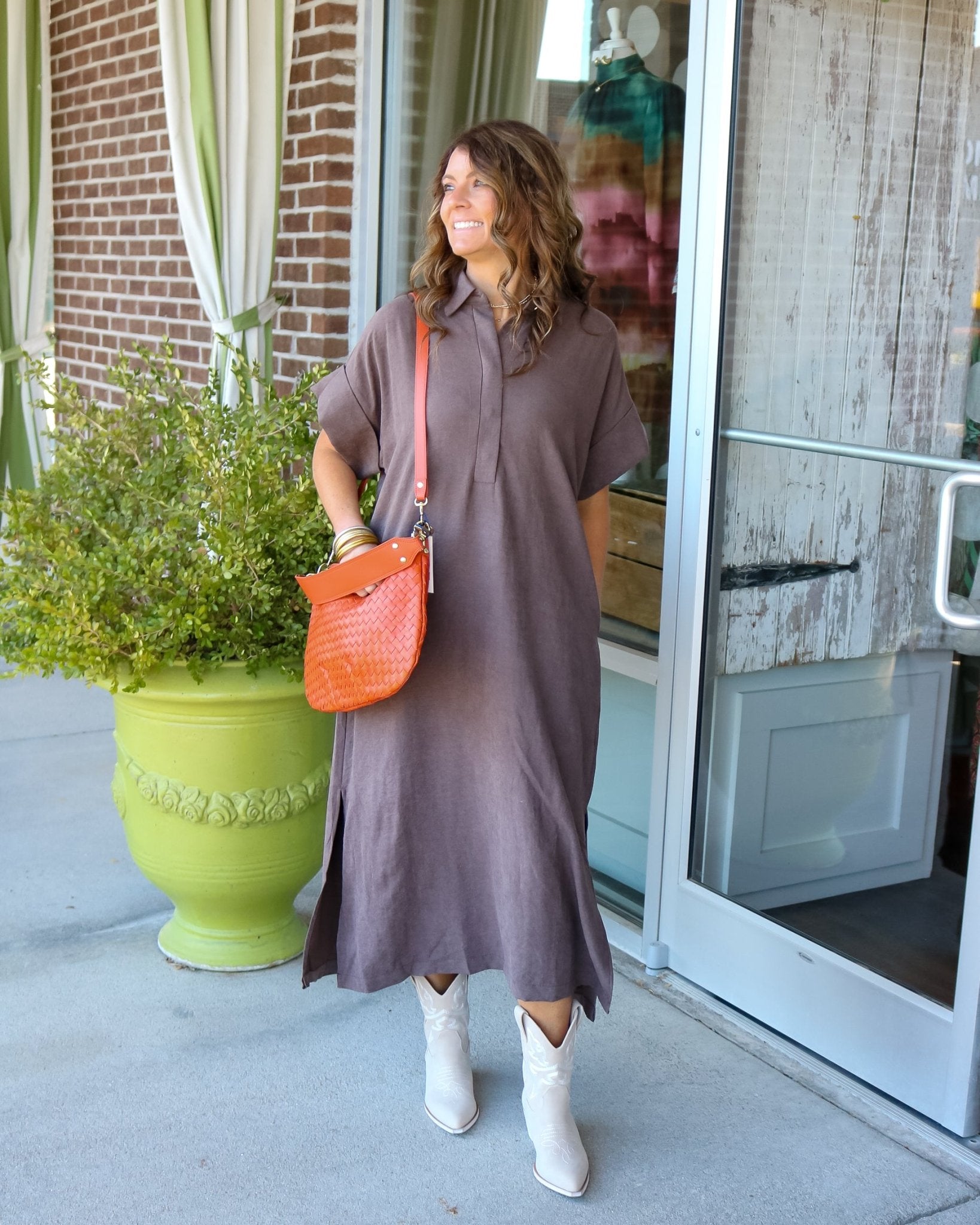 Textured Fall Dress - Olive You BoutiqueOLIVE YOU237998D34128