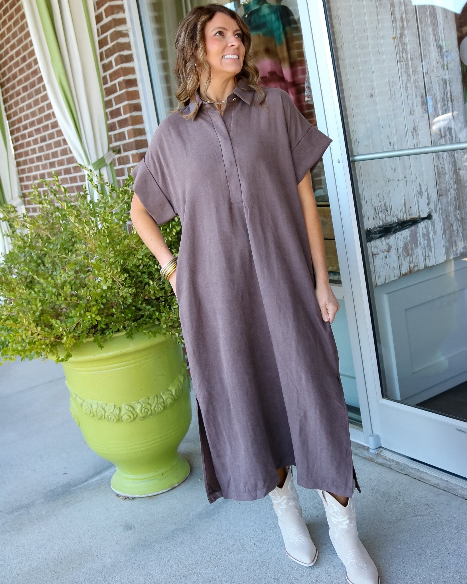 Textured Fall Dress - Olive You BoutiqueOLIVE YOU237998D34128