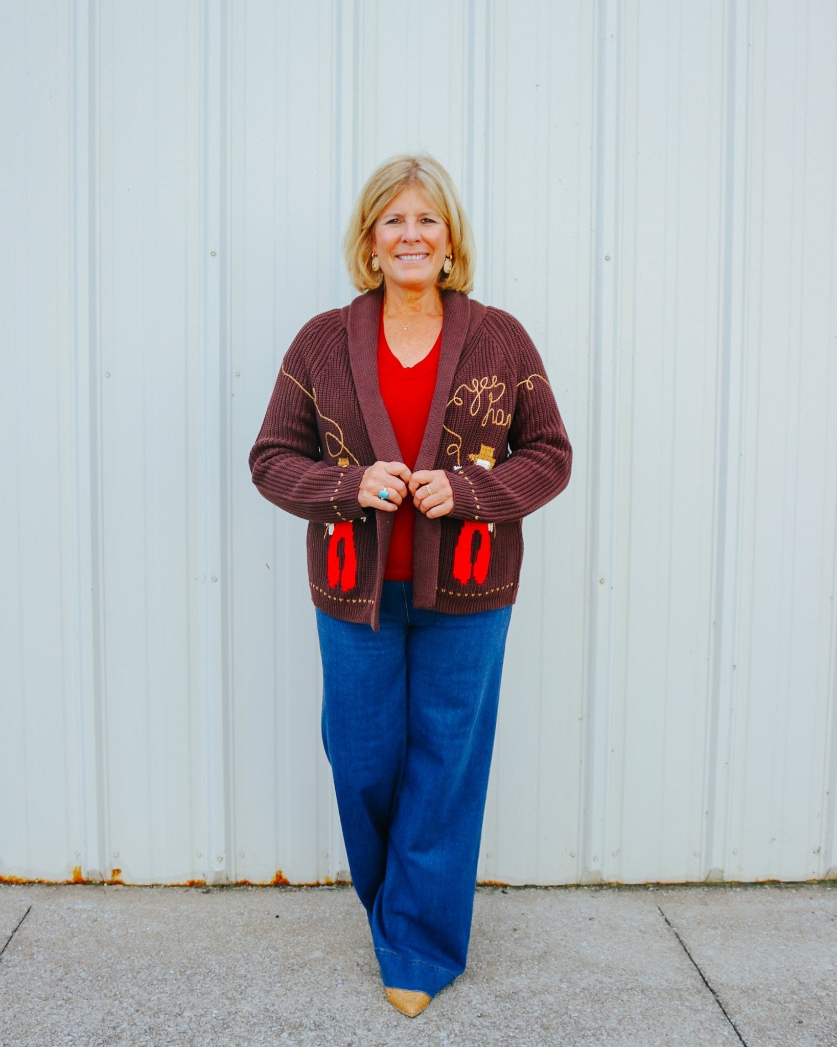 The Lasso Lodge Cardigan - Olive You BoutiqueTHE GREAT224897
