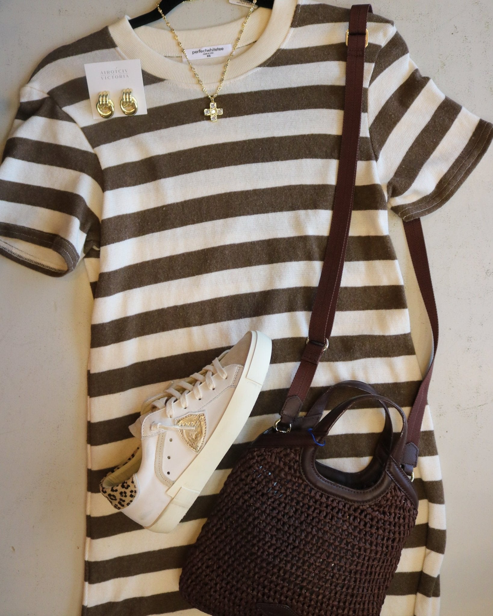 Bold Stripe Rugby Dress - Olive You BoutiquePERFECTWHITETEE227924D29-J158-RHETT