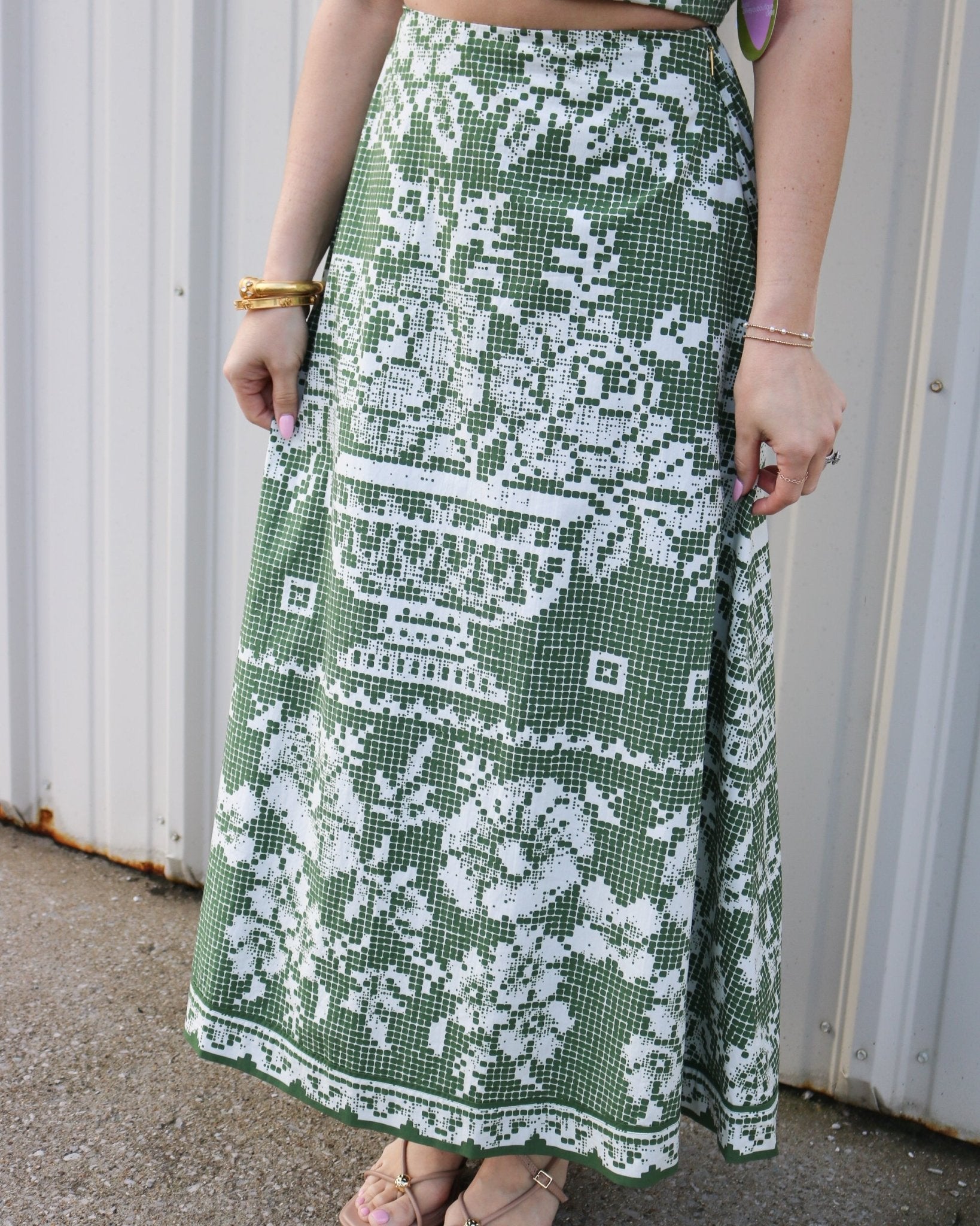 Jasmine Floral Ankle Skirt - Olive You BoutiqueCLEOBELLA228427CM26SP20394
