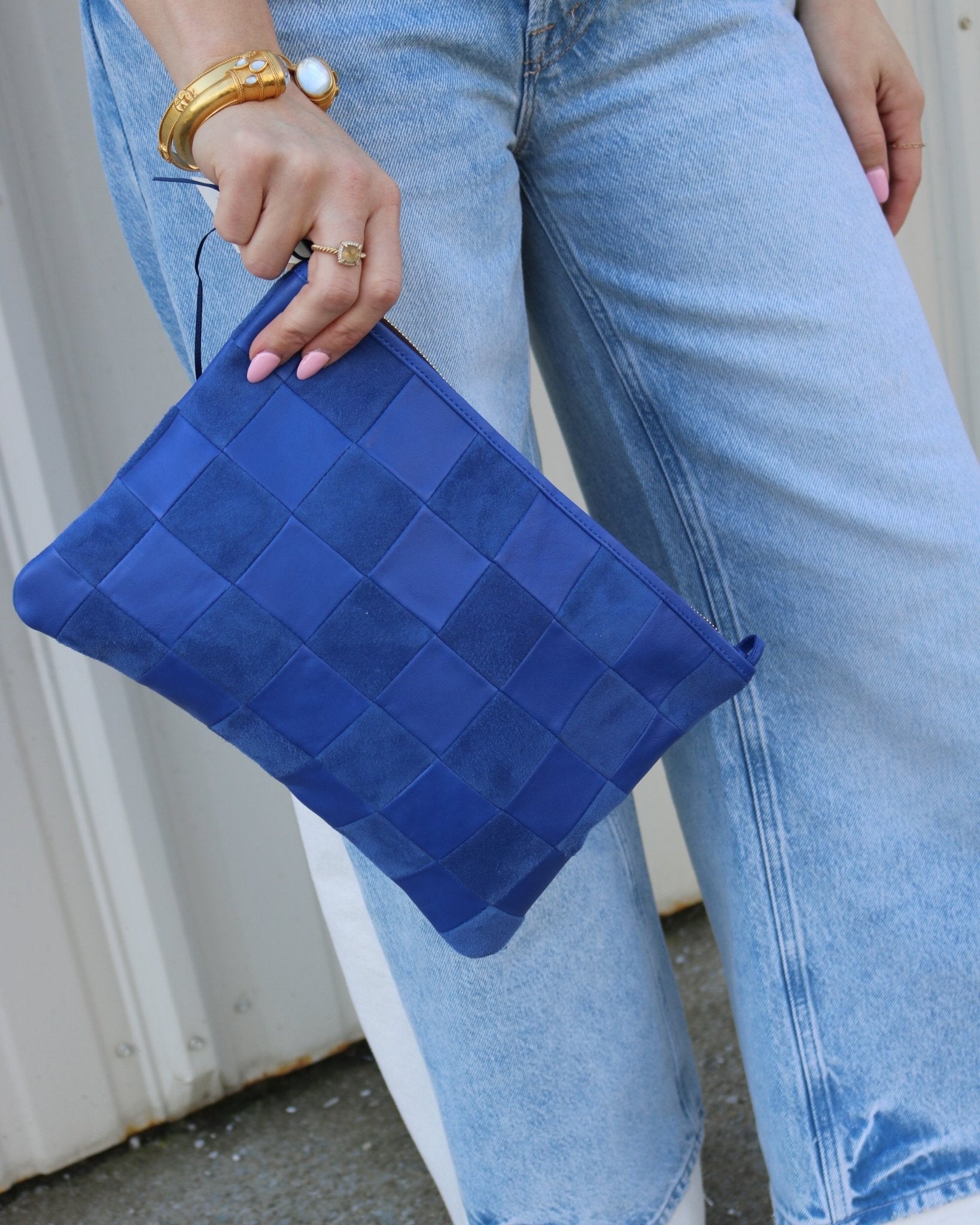 Flat Checkered Clutch - Olive You BoutiqueClare V.222961SG-PH-FL-100027