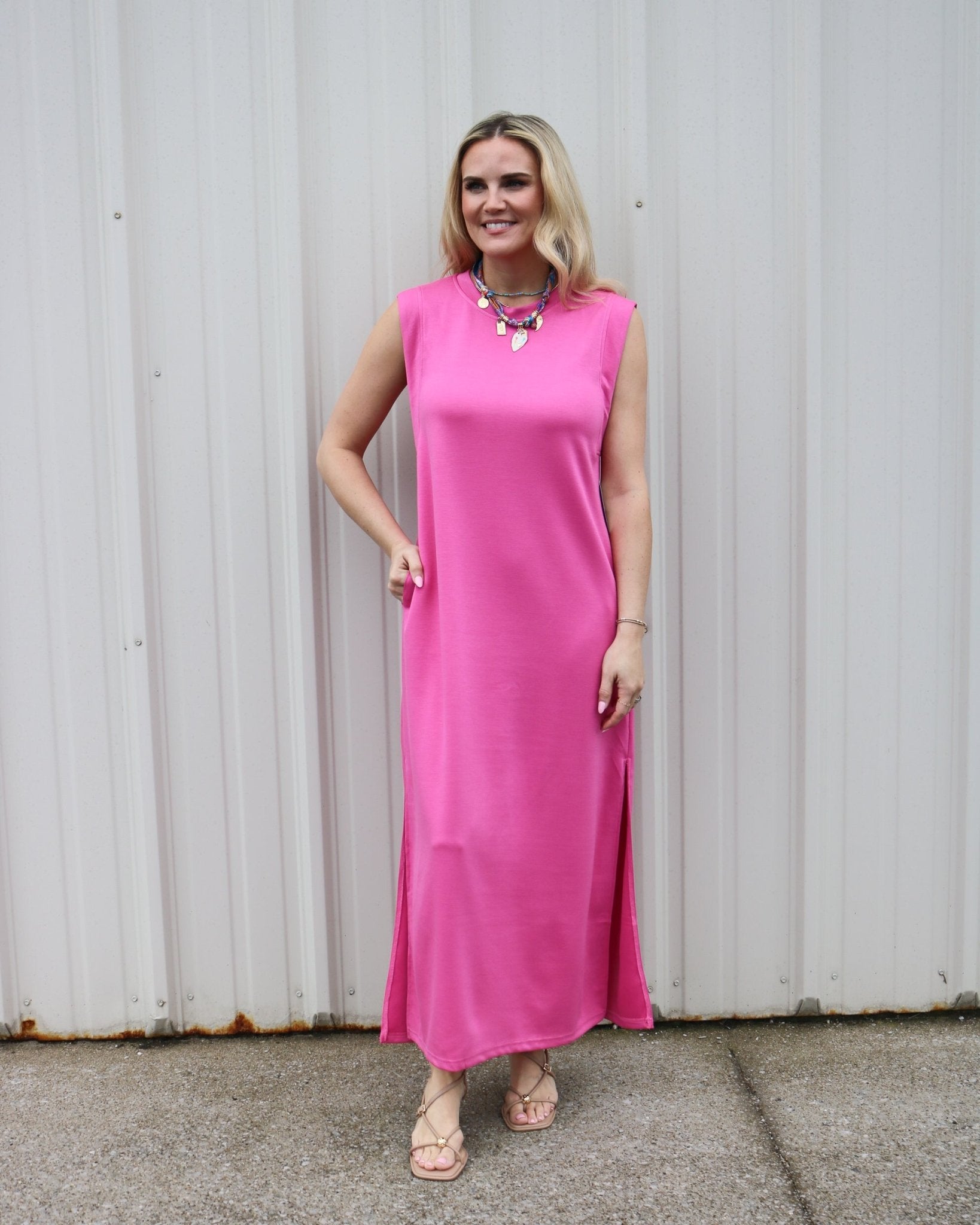 Pretty in Pink Dress - Olive You BoutiqueOLIVE YOU231306
