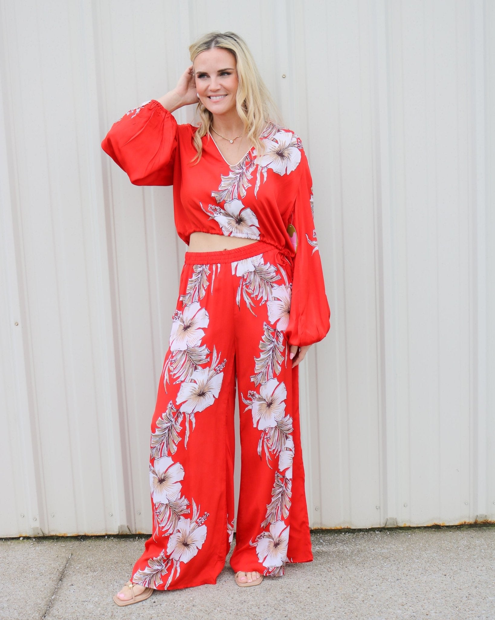 Presley Pant in Tropical Print - Olive You BoutiqueELIZABETH JAMES THE LABEL227758332283