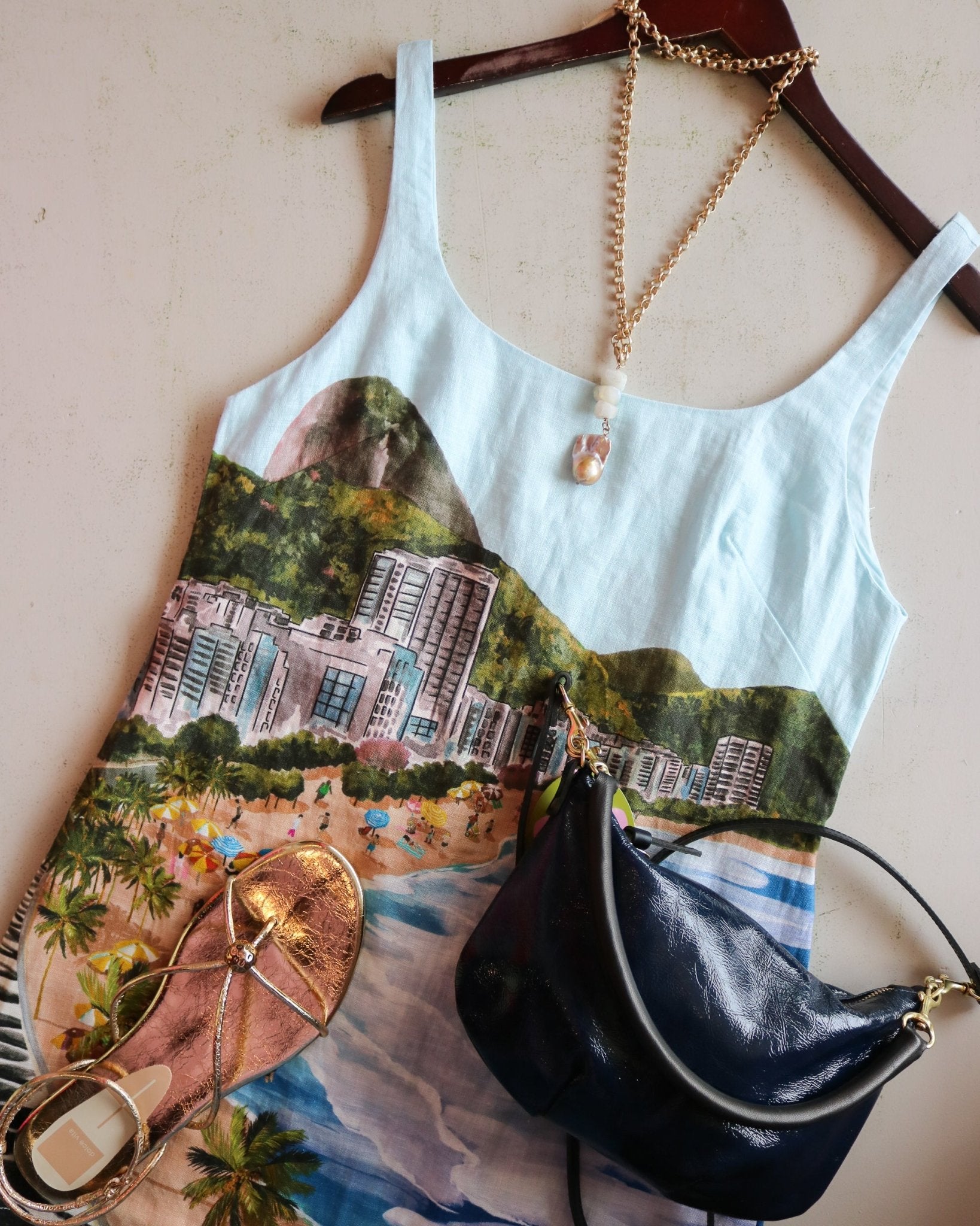 Copacabana Beach Multicolor Mini Dress - Olive You BoutiqueFARM227440
