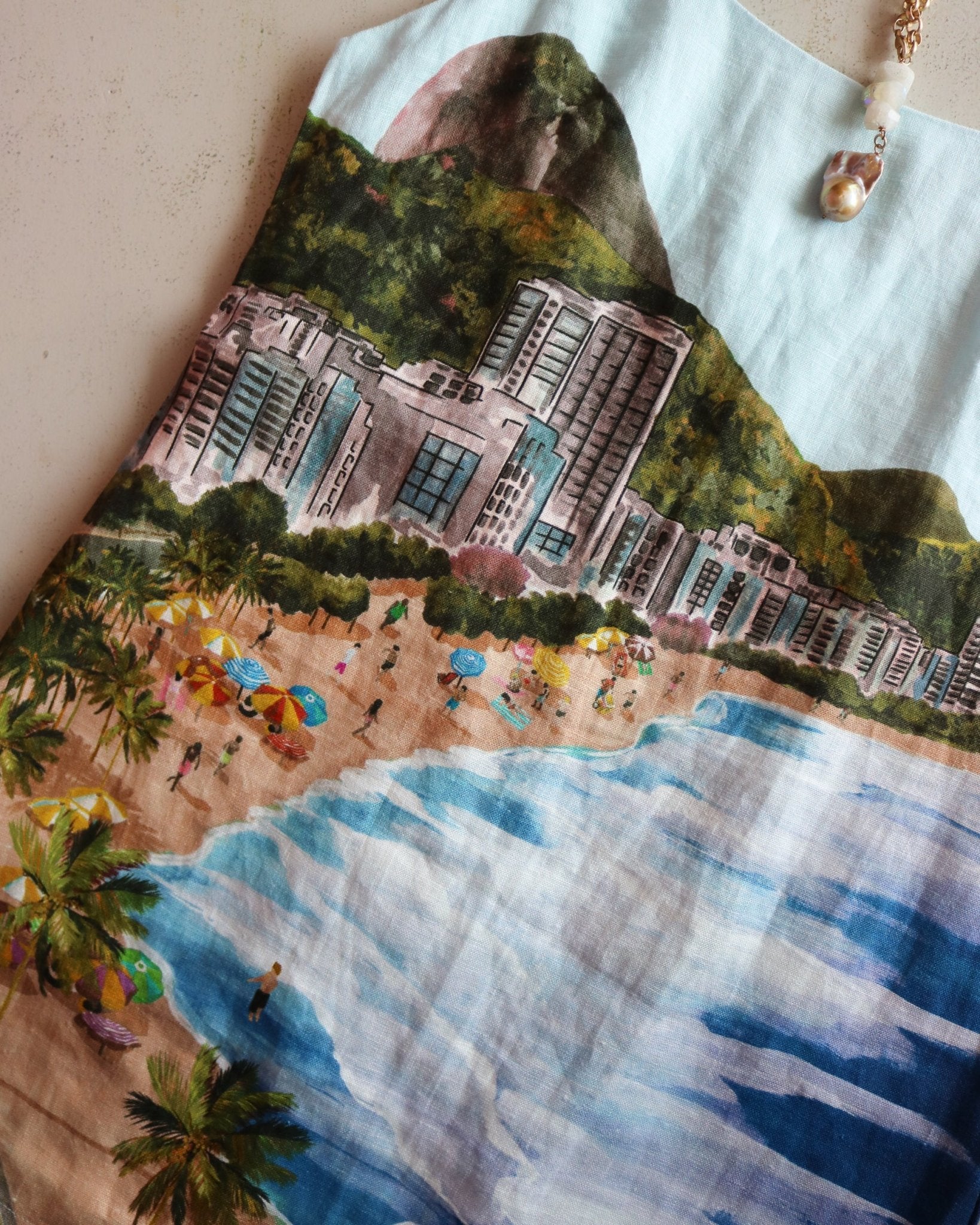 Copacabana Beach Multicolor Mini Dress - Olive You BoutiqueFARM227440