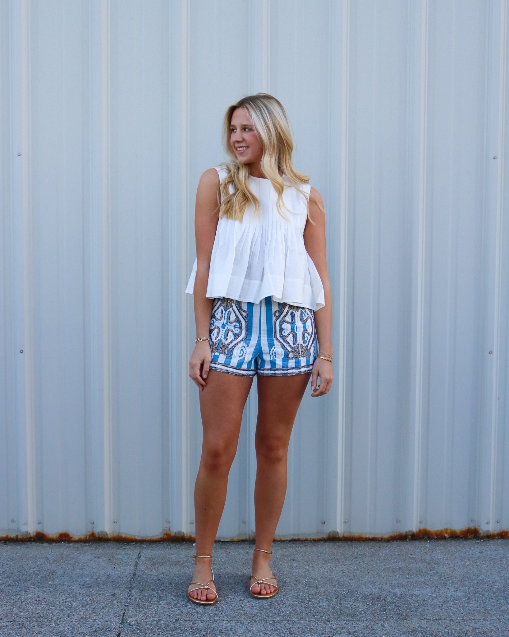 Embroidered Shorts - Olive You BoutiqueOLIVE YOU231595