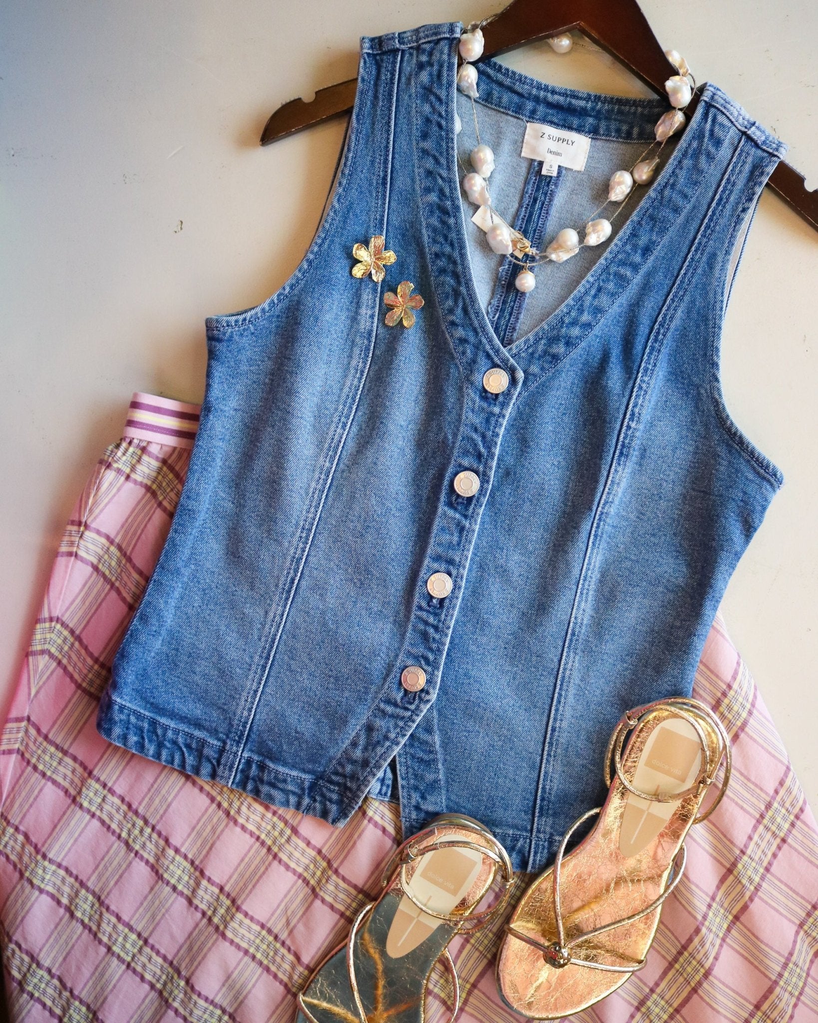 Porto Denim Vest - Olive You BoutiqueZ SUPPLY230132ZV262963